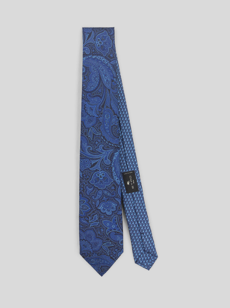 TWO PAISLEY FABRICS TIE 1