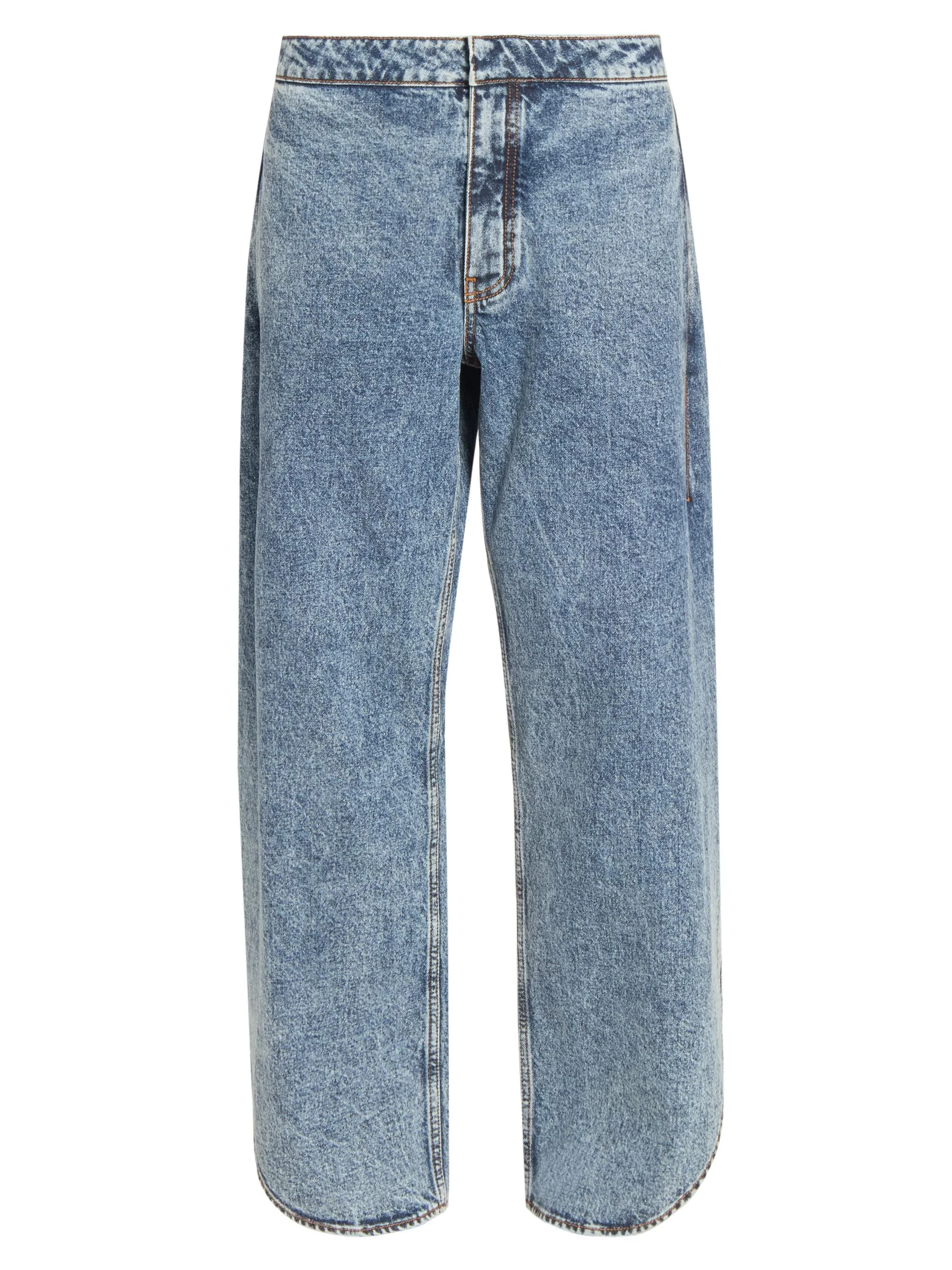 Women's Petal Relaxed Mid-Rise Jeans - Bleu Neige - 1