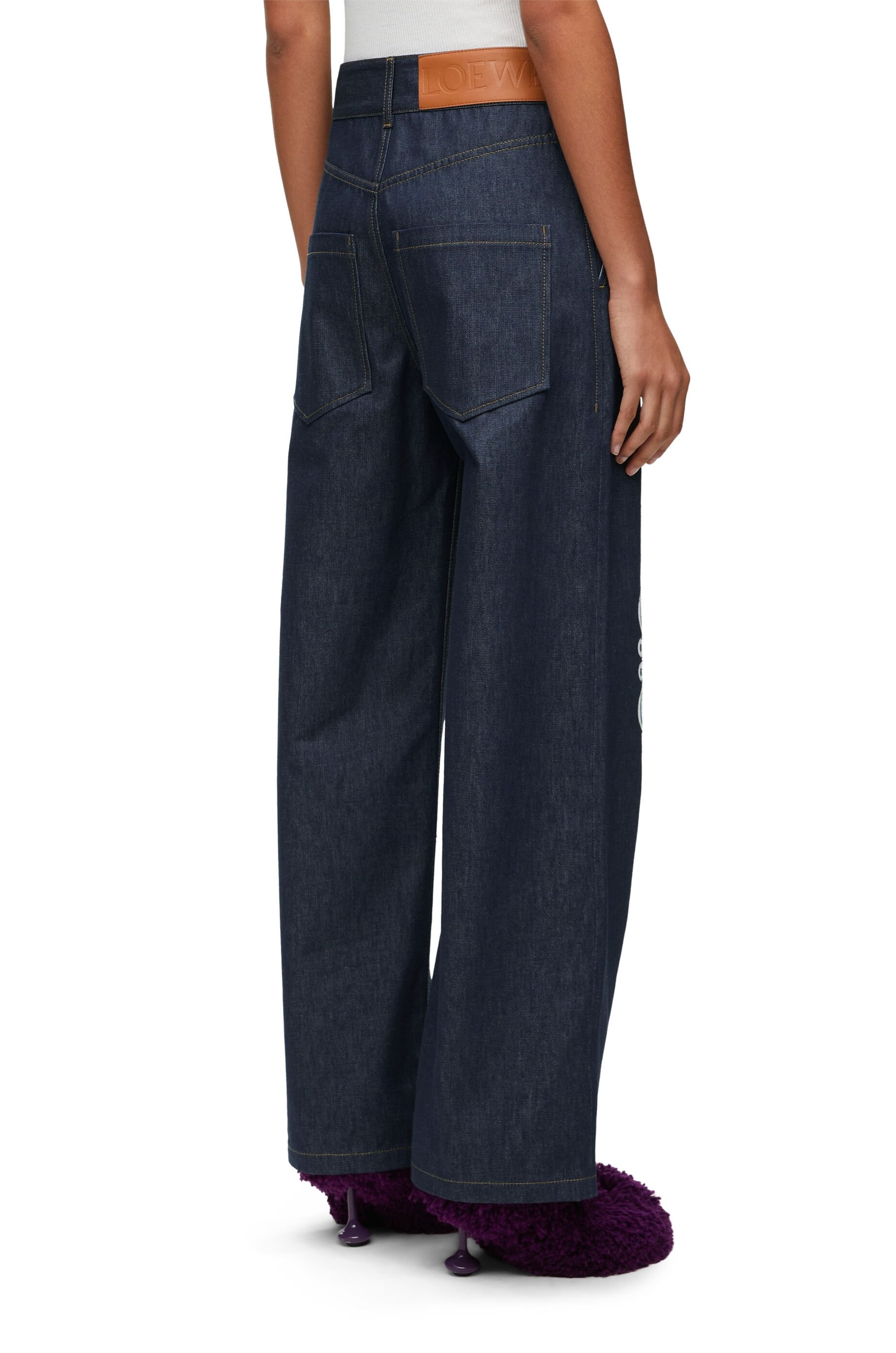 Anagram baggy jeans in denim - 4