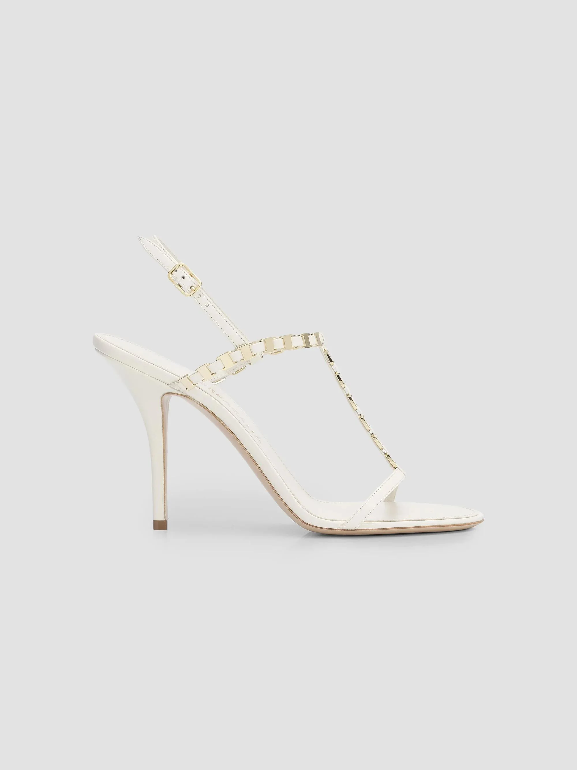 Women's Estea 95MM T-Strap Slingback Sandals - Mascarpone - 1