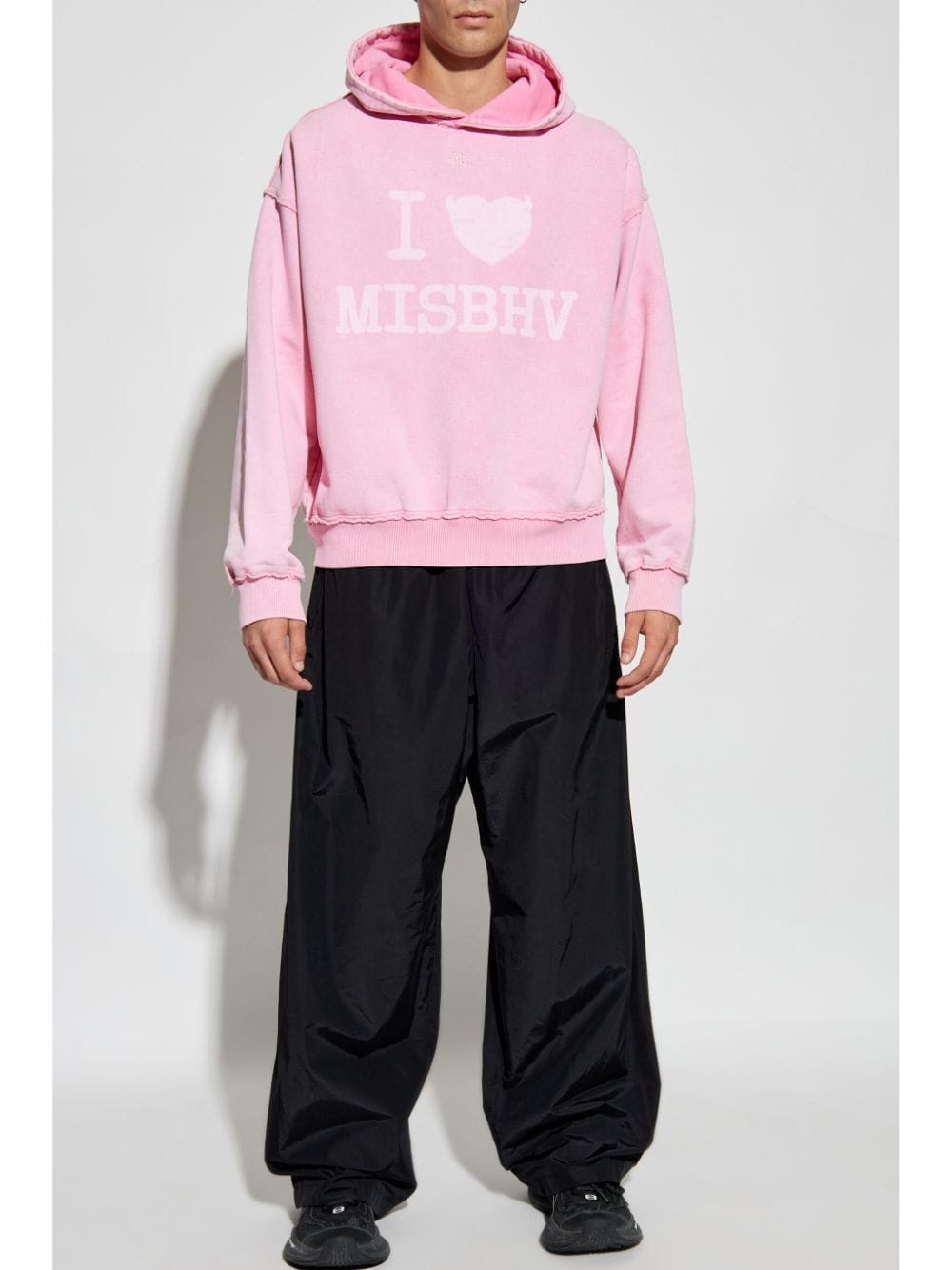 logo-print cotton hoodie - 2