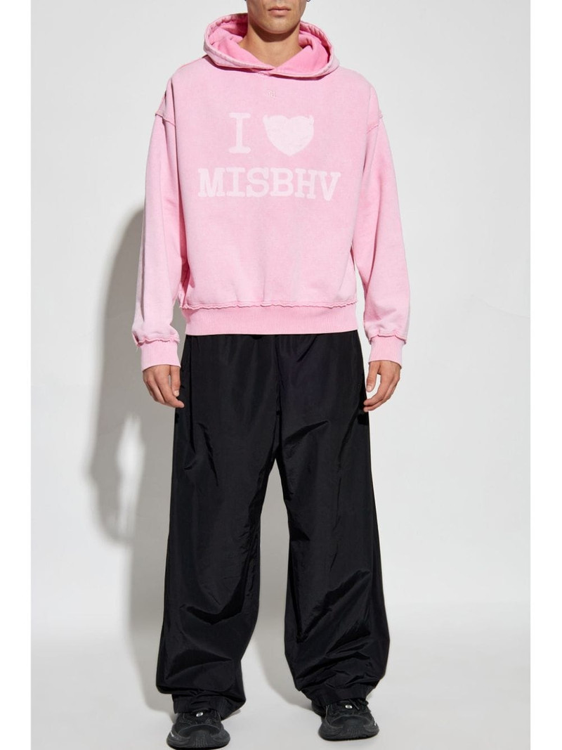 MISBHV logo-print cotton hoodie outlook