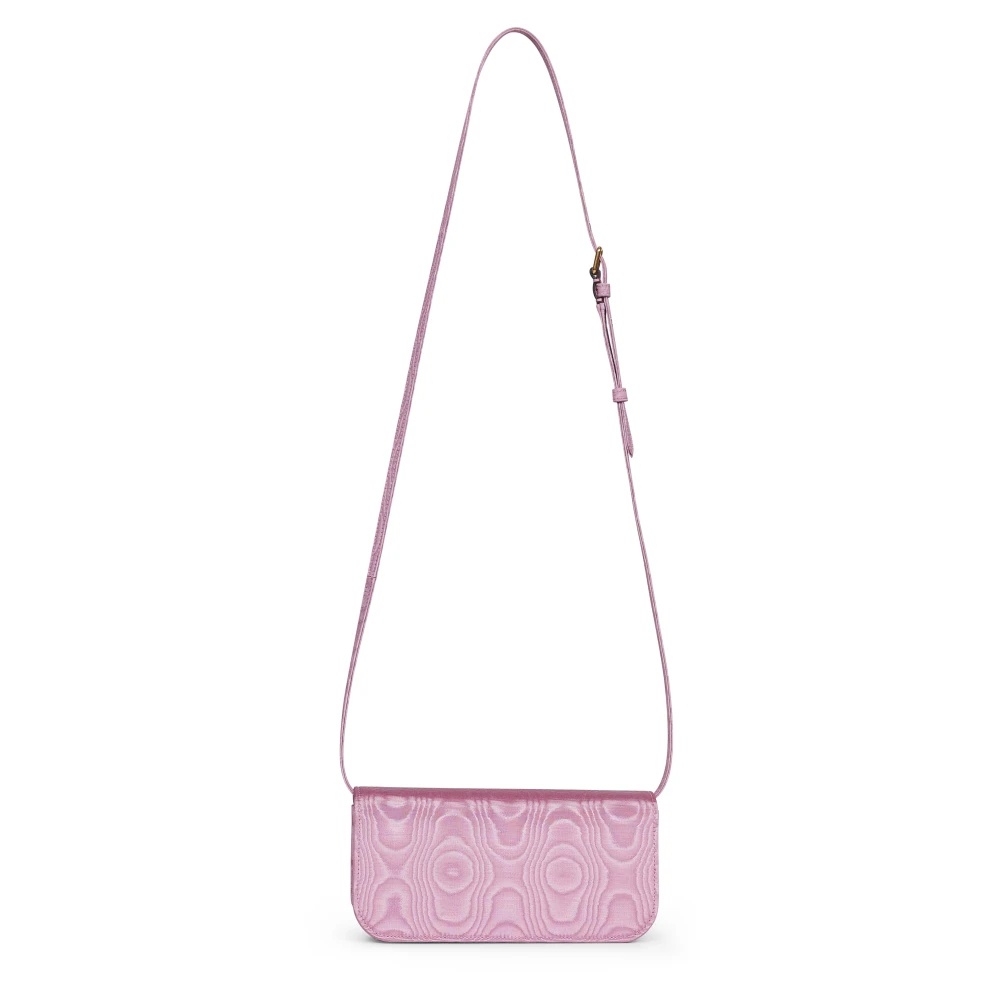 PINK SWAROVSKI CRYSTAL-EMBELLISHED VLOGO BAG - 3