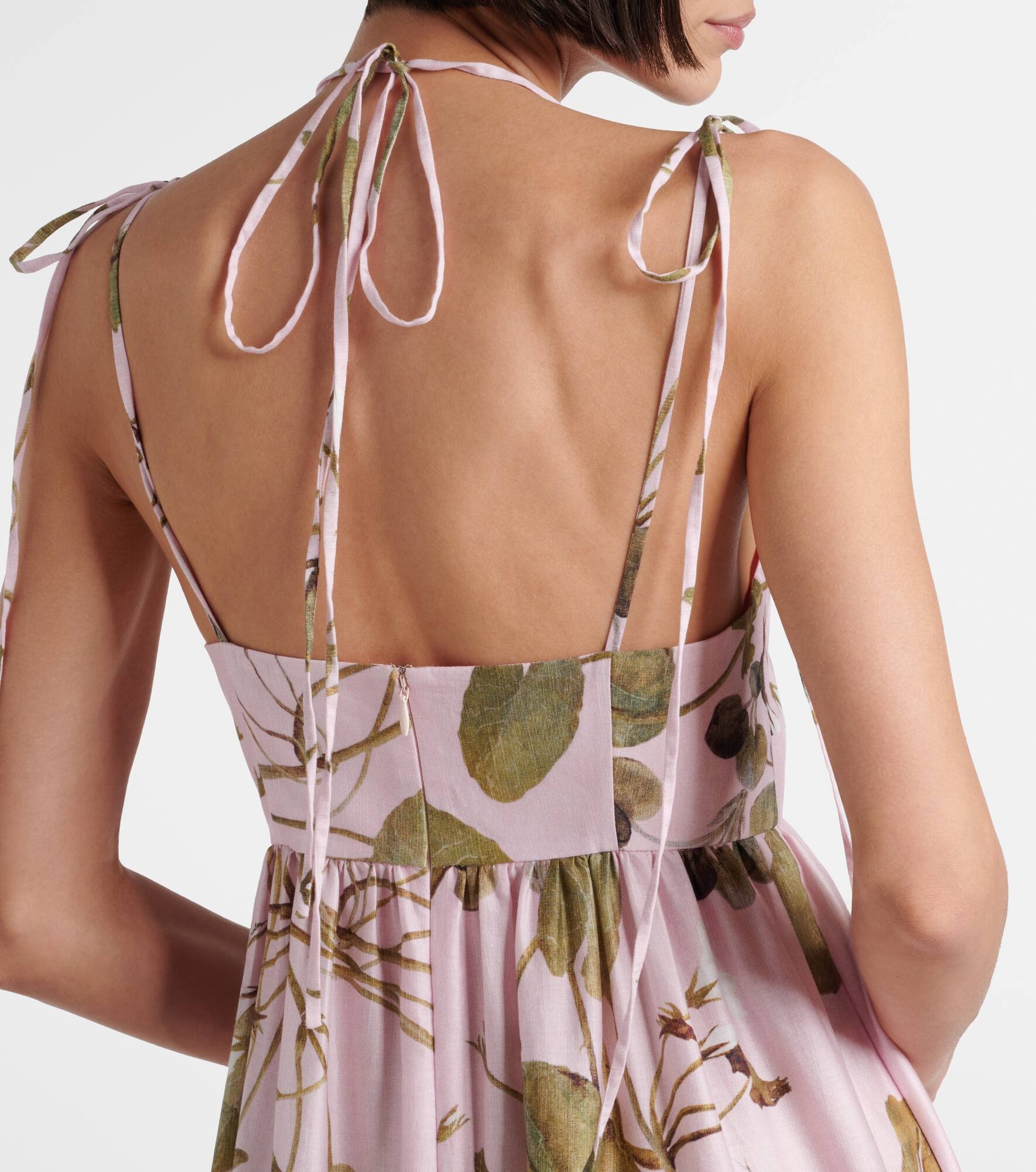 Printed cotton midi dress - 6