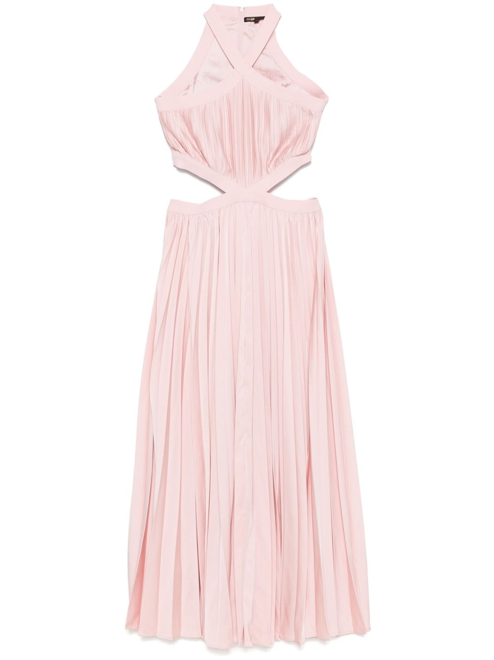plissé-effect maxi skirt - 1