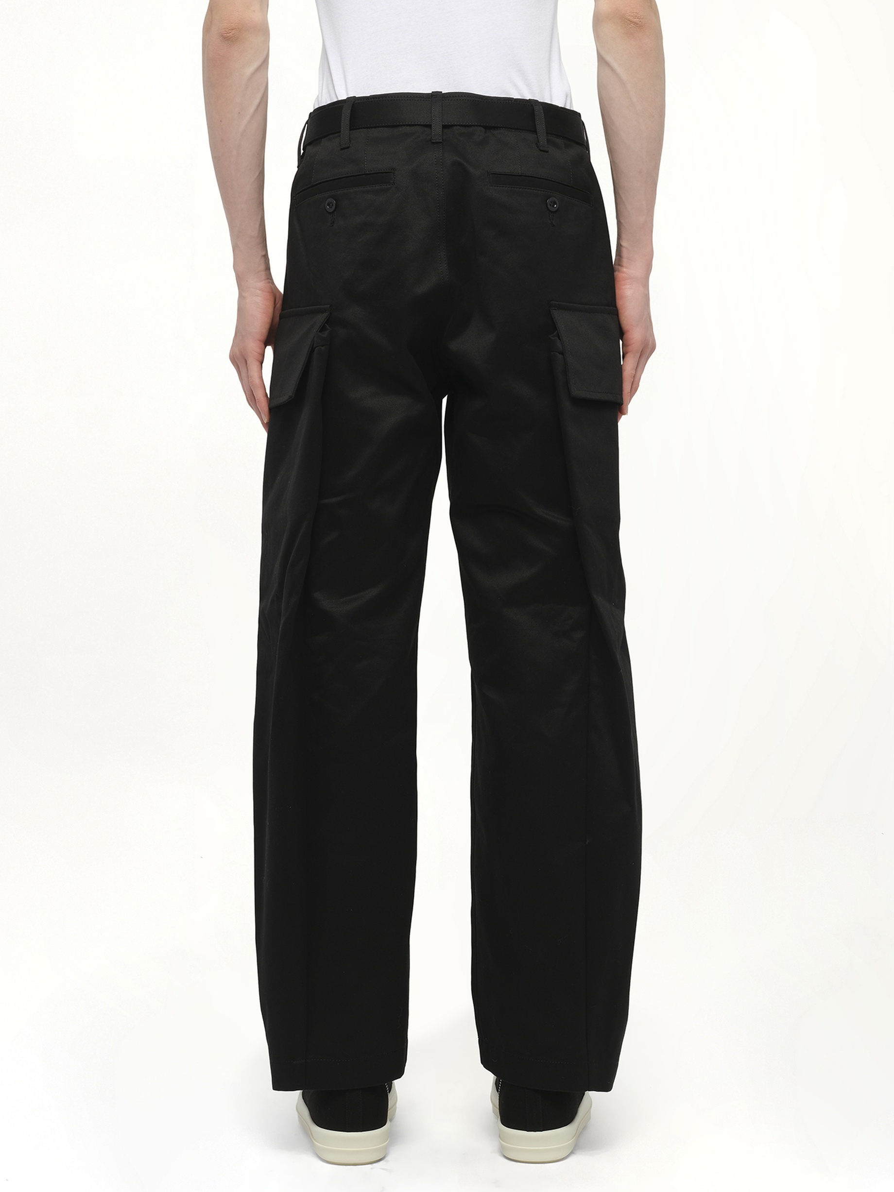 Cotton Chino Pants in Black - 6
