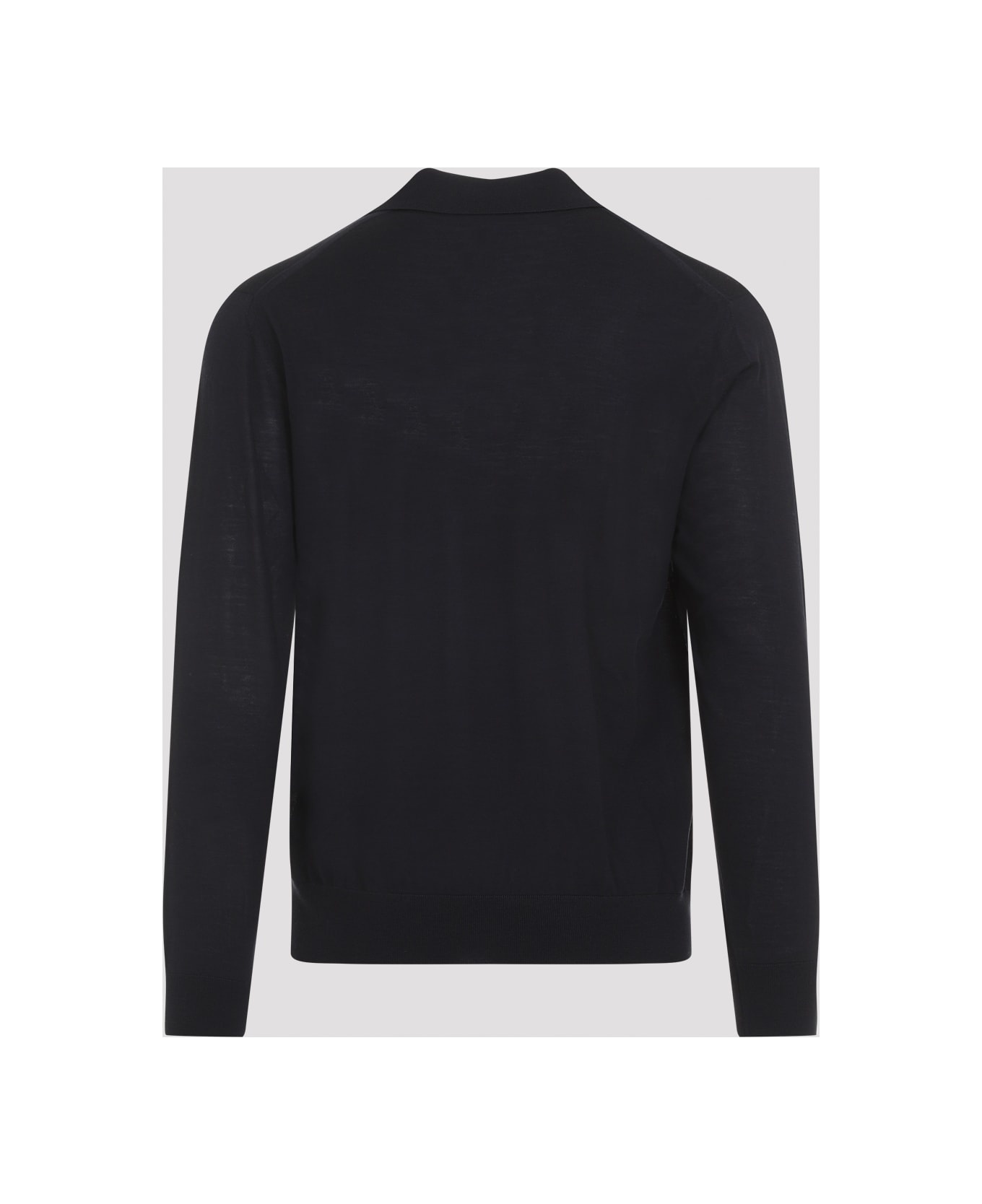 Knitted Wool Polo Shirt - 4