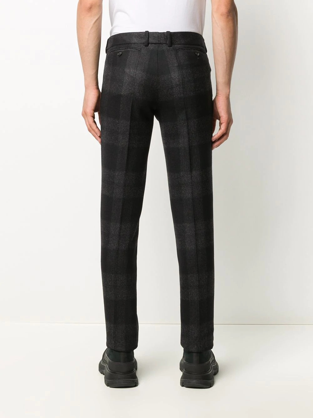 checkered suit trousers - 4