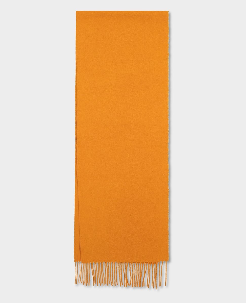 Wool scarf with embroidered Logo - 3