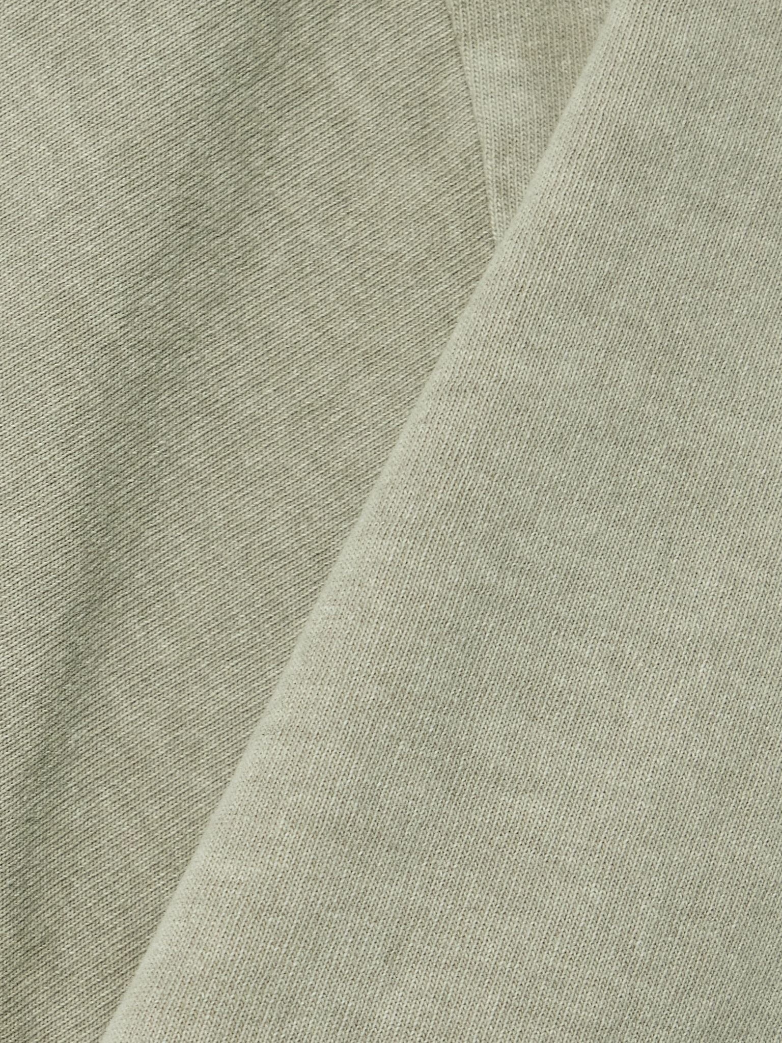 Square cotton-jersey T-shirt Gray green - 4