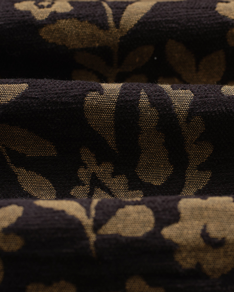 Tyne - Black And Khaki Chenille Jacquard Trousers 10