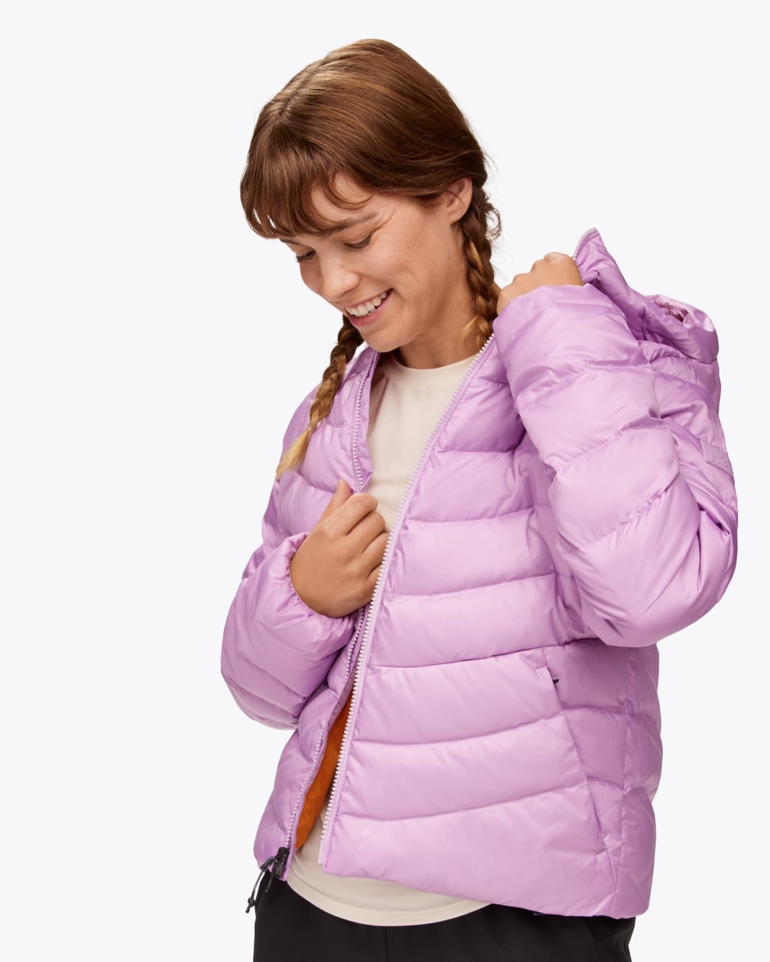 Women's Hooded Down Jacket - 4