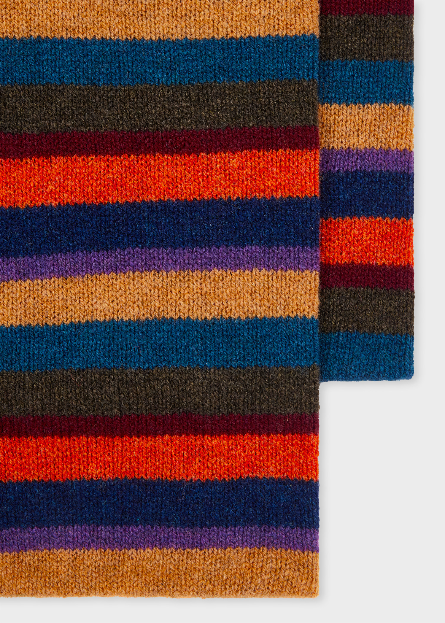 Burgundy 'Seasonal Stripe' Beanie and Scarf Set - 4