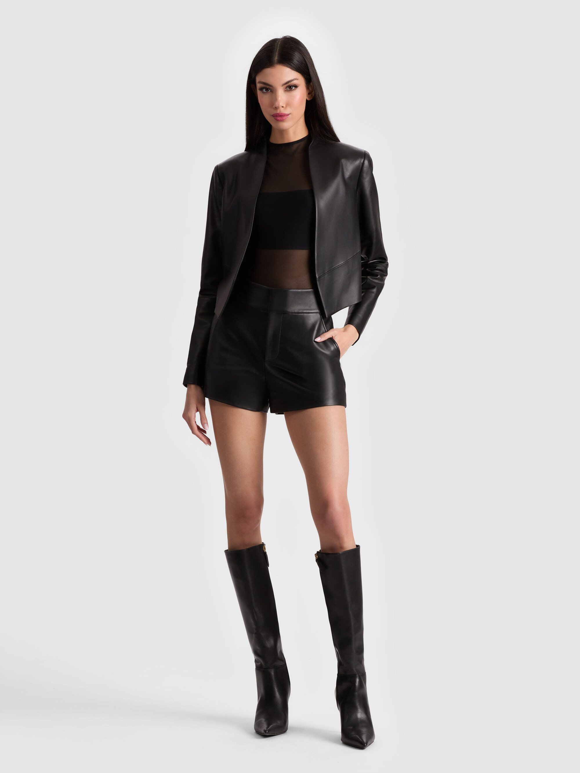 CADY LEATHER SHORT - 2