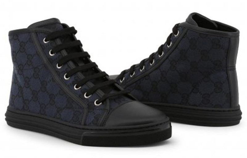 GUCCI (WMNS) Gucci Monogram Canvas High Top 'Black' 426186-KQWM0-1948 outlook
