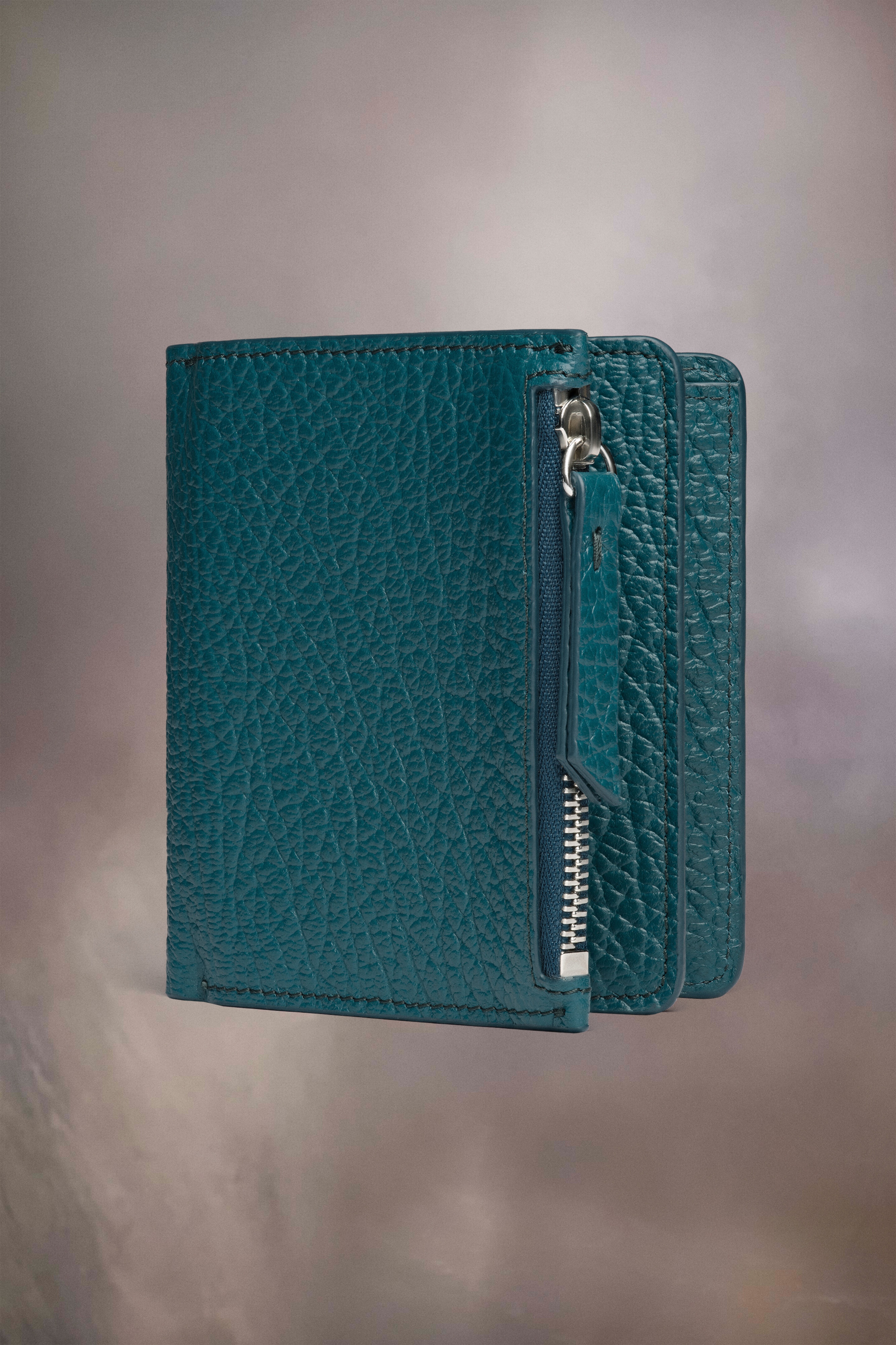 Leather flap wallet - 1