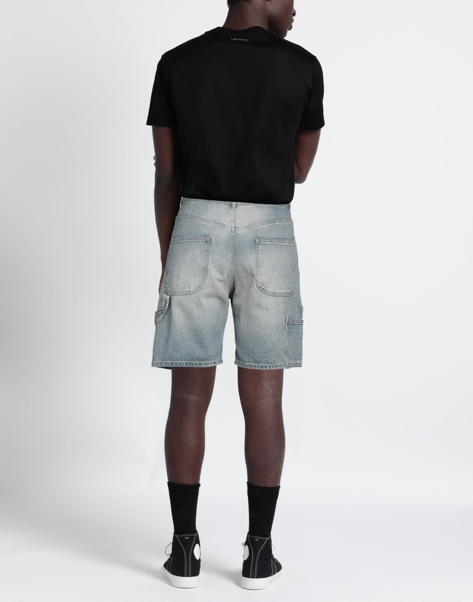 Blue Men's Denim Shorts - 3