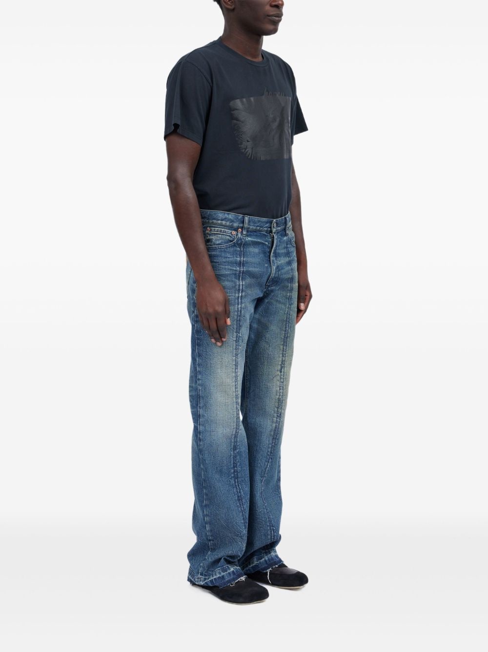 Numbers-motif jeans - 3
