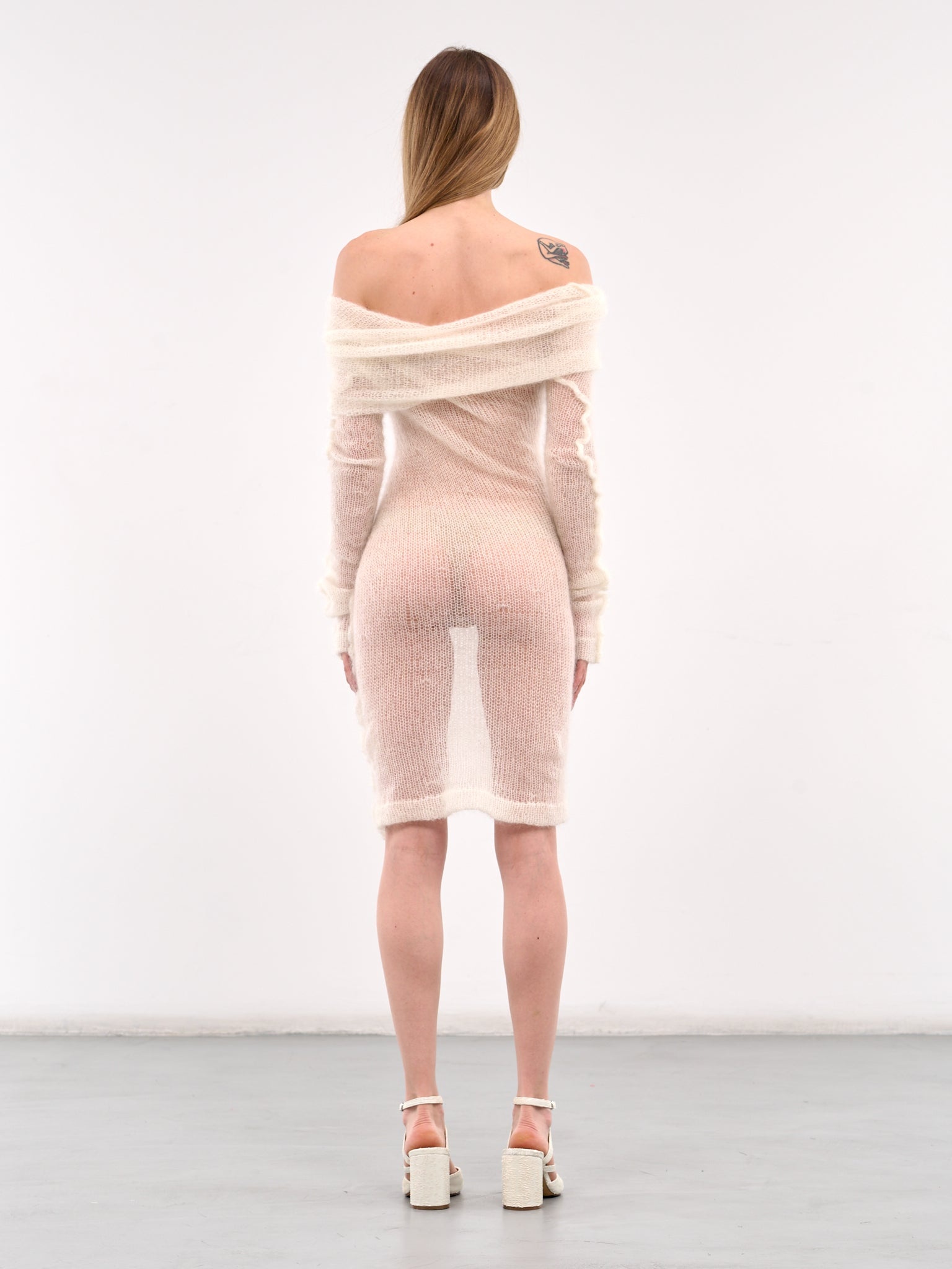 Knit Square Mini Dress - 3