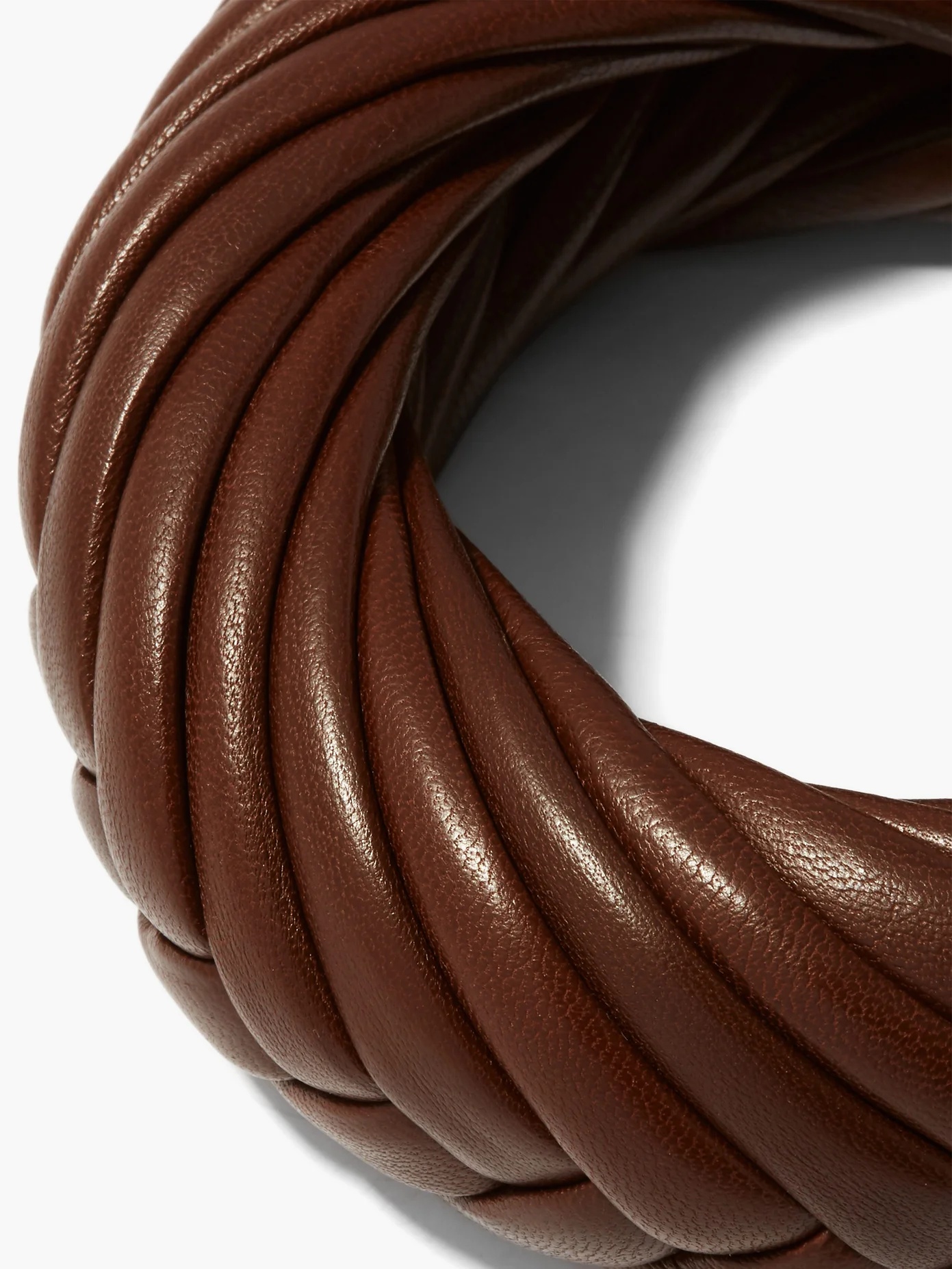 Braided-leather cuff - 3