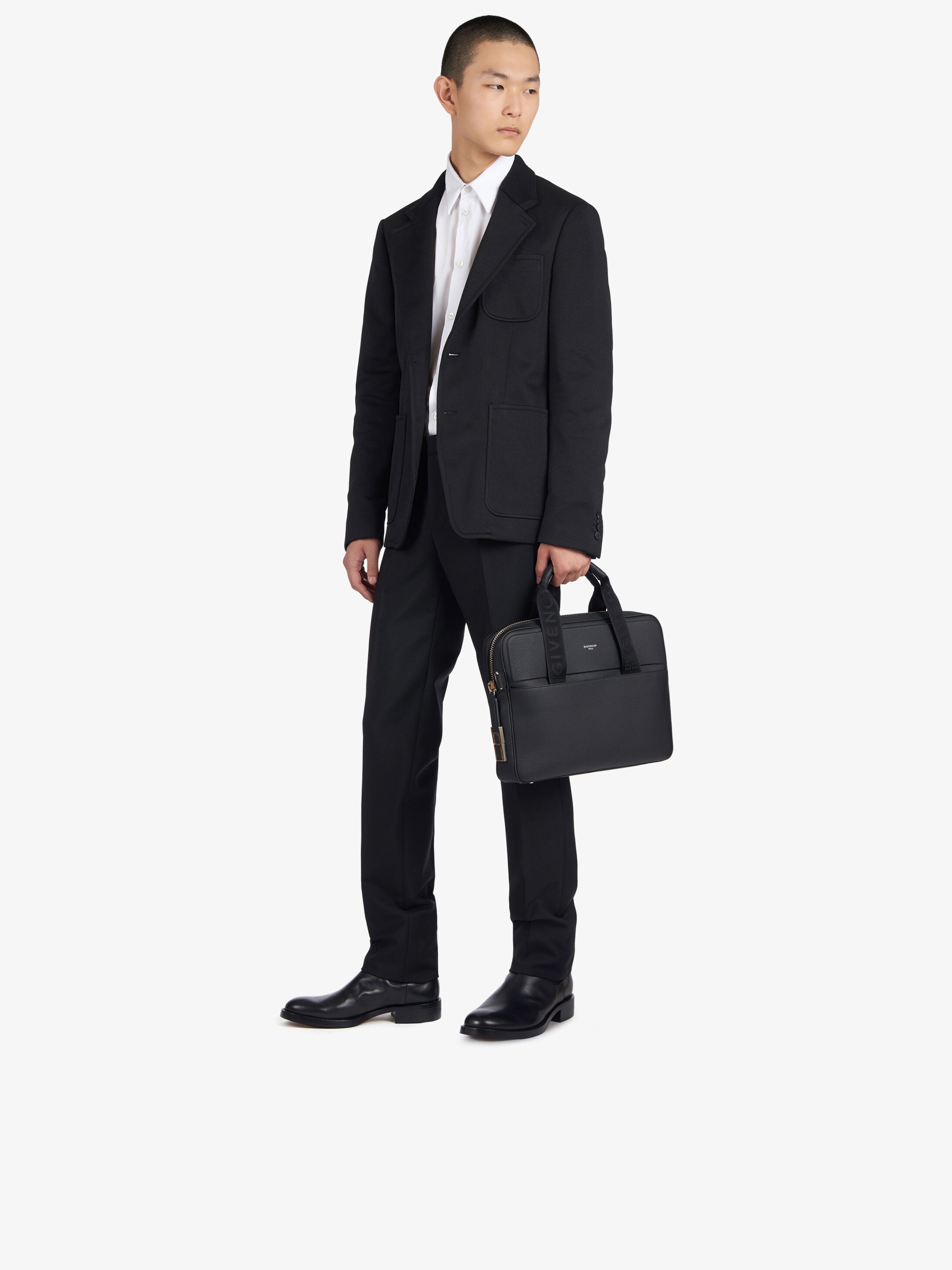 Briefcase in grained leather - 2