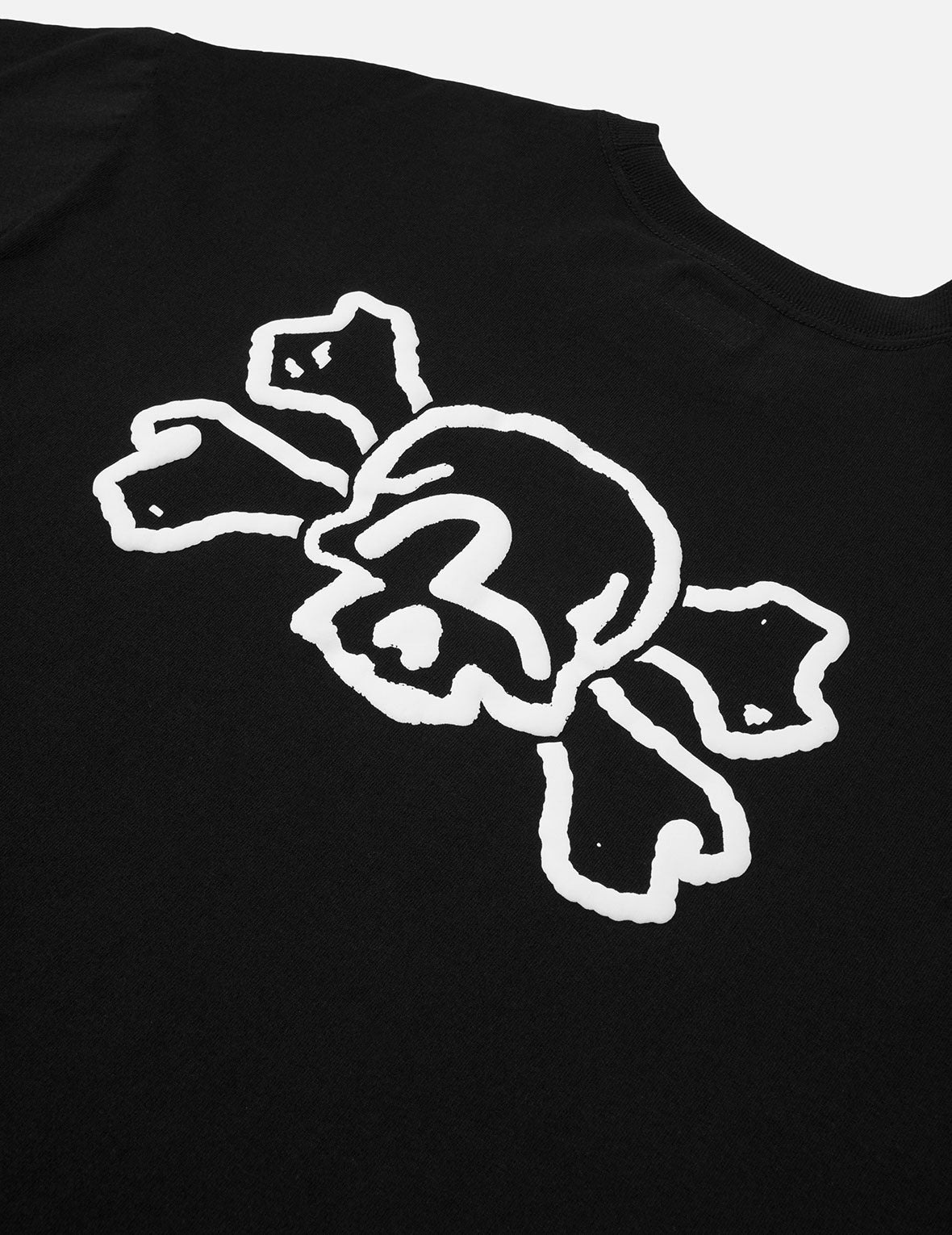 Skull and Seagull Print Oversized T-Shirt - 5