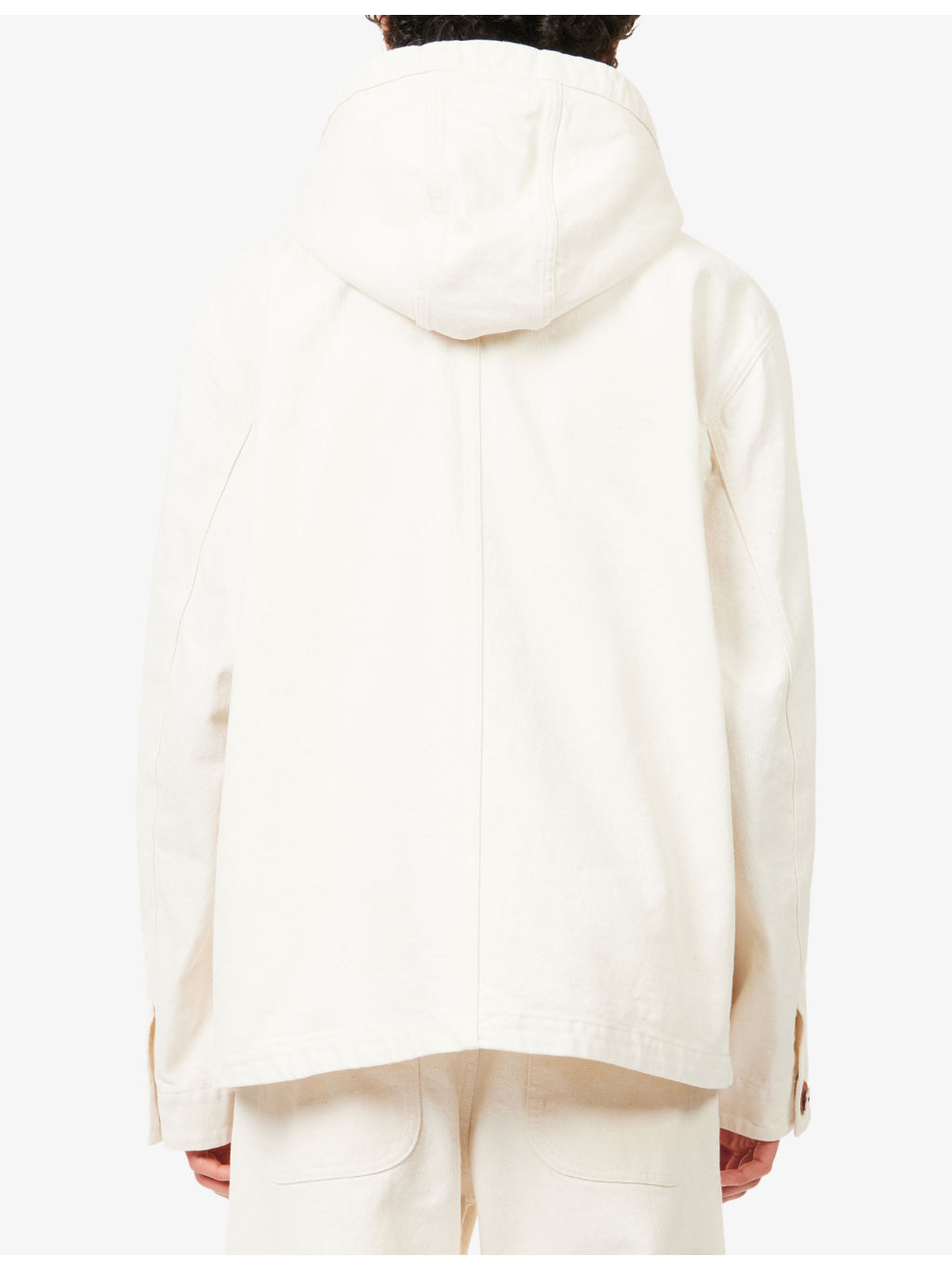 Special Projects Raw Beauty Logo-Patch Denim Parker Jacket - 4