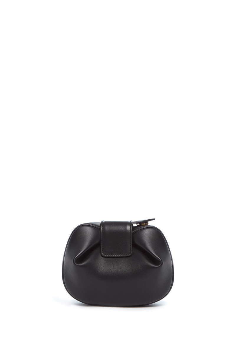 GABRIELA HEARST Soft Demi Clutch in Black Nappa Leather outlook