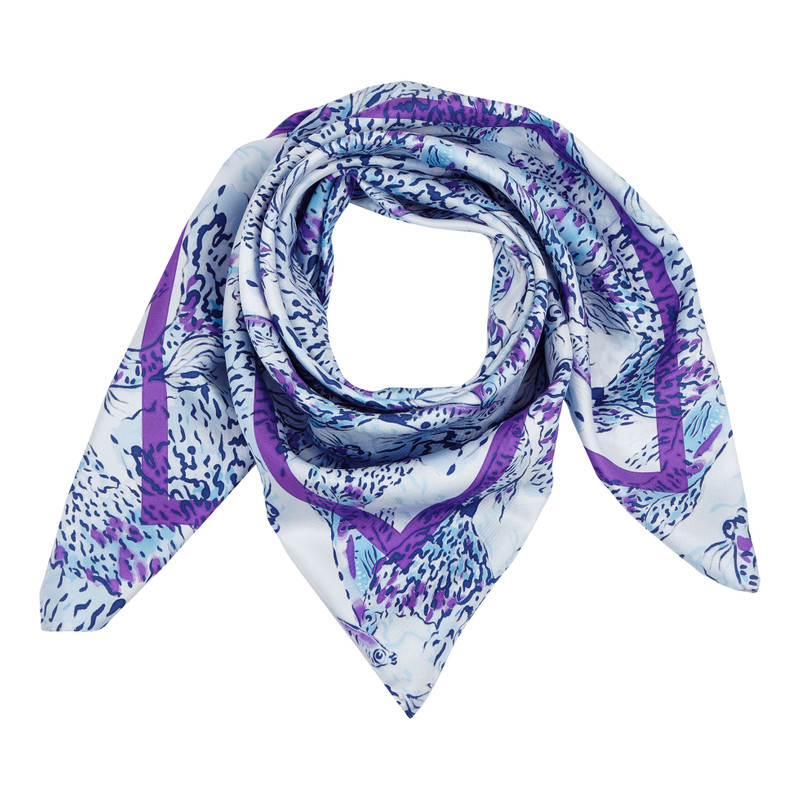 Vilebrequin Unisex Silk Scarf Isadora Fish outlook