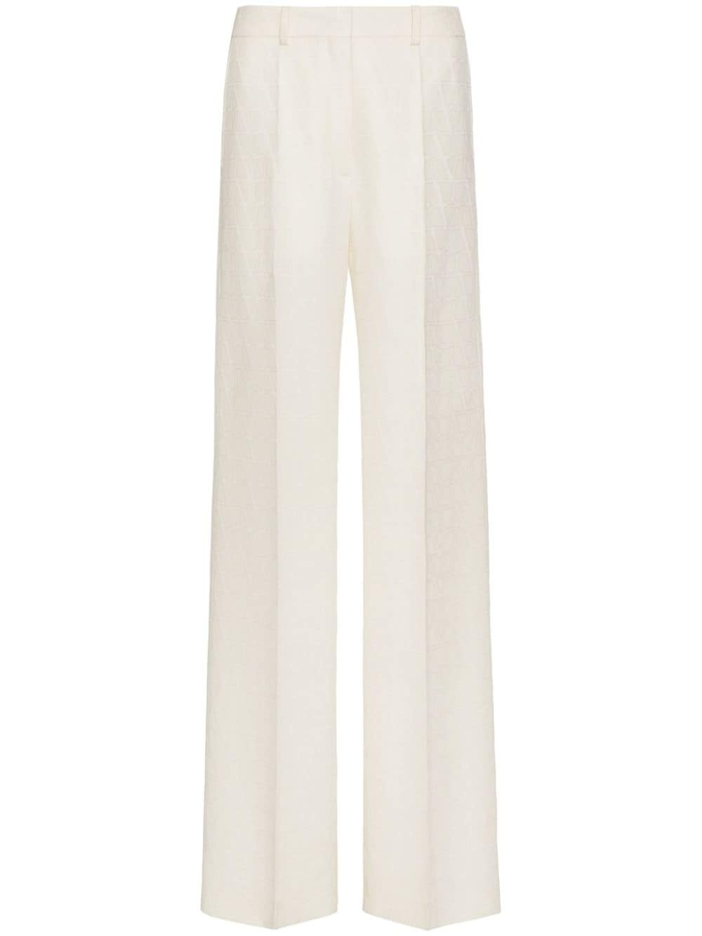 Toile Iconograph-jacquard Crepe Couture trousers - 1