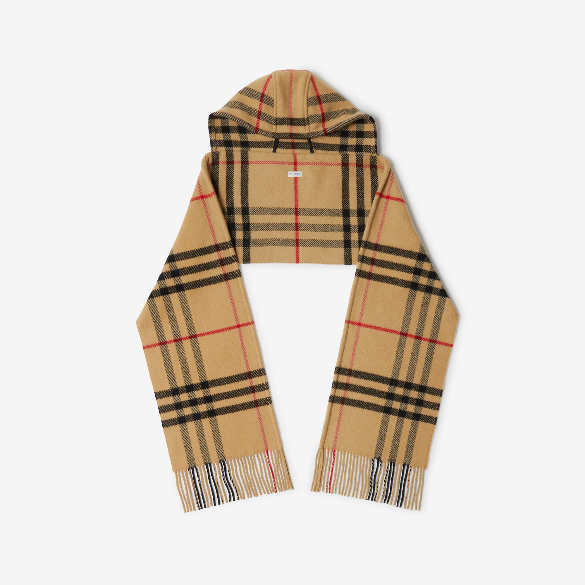 BURBERRY: Vintage Check scarf in cashmere - Beige