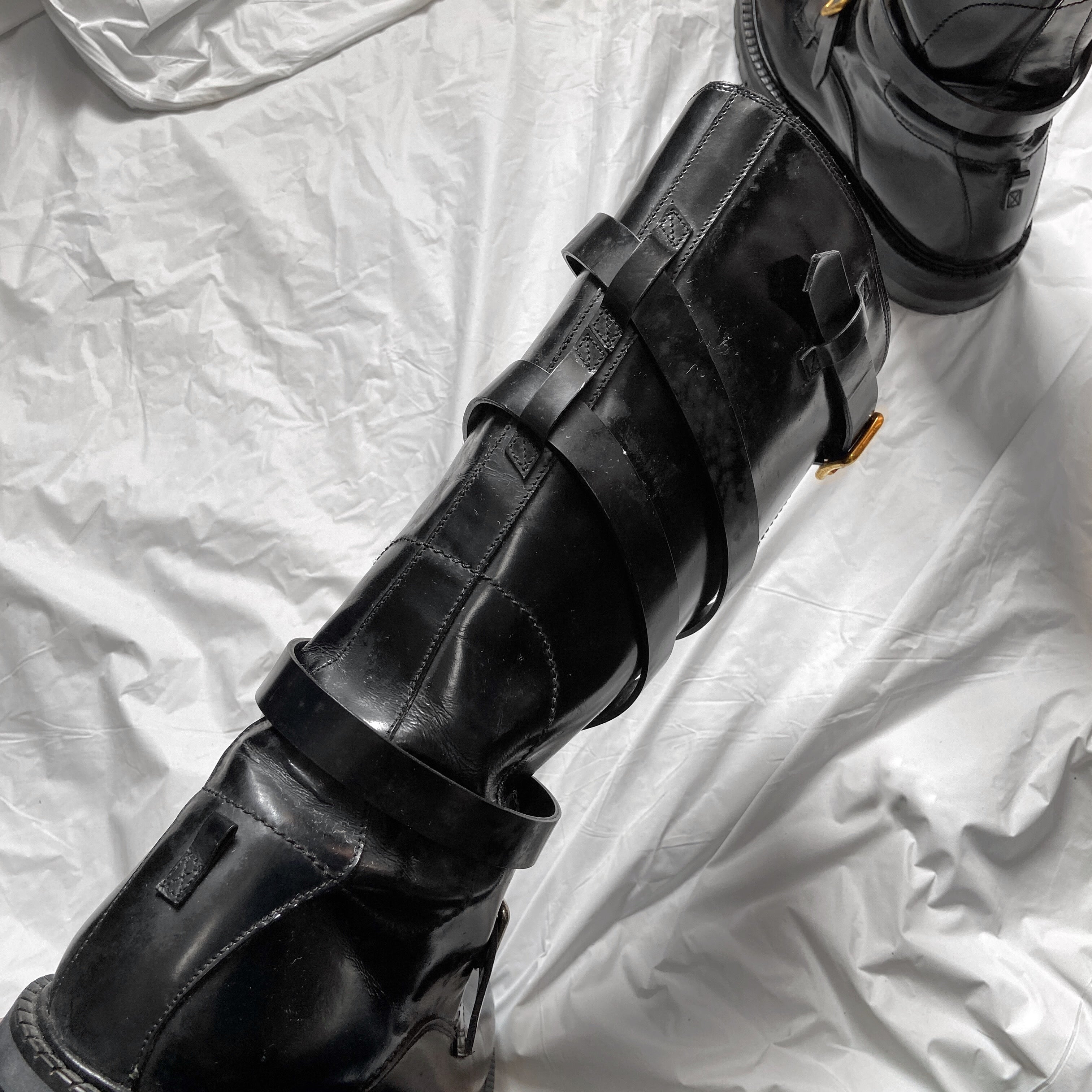 Versace Fall 2013 Bondage Patent Leather Boot 43 - 8