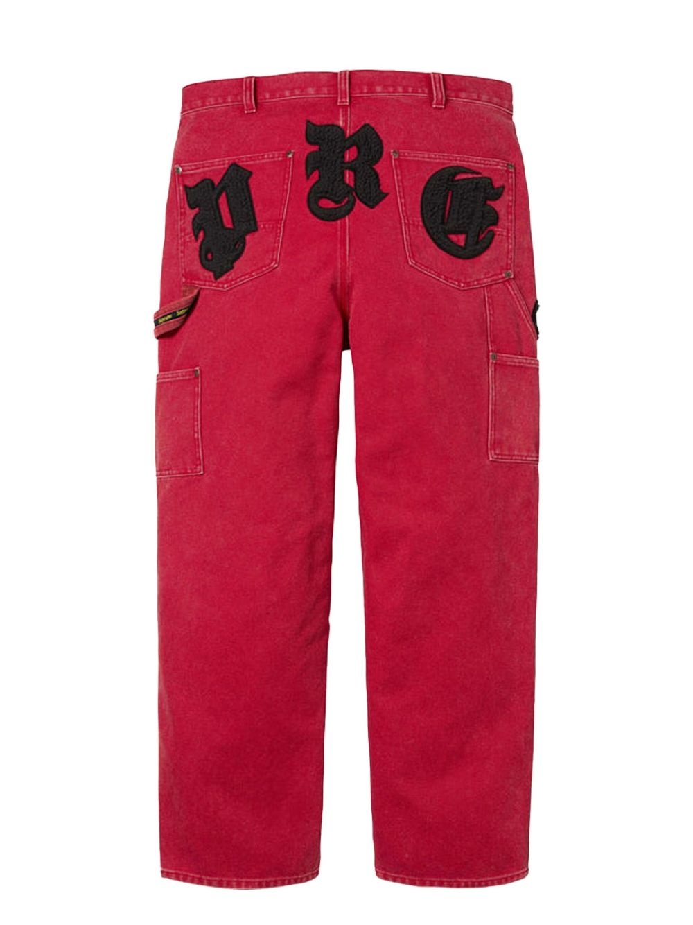 Old English Canvas Double Knee Painter "SS 25 - Red" trousers - 2