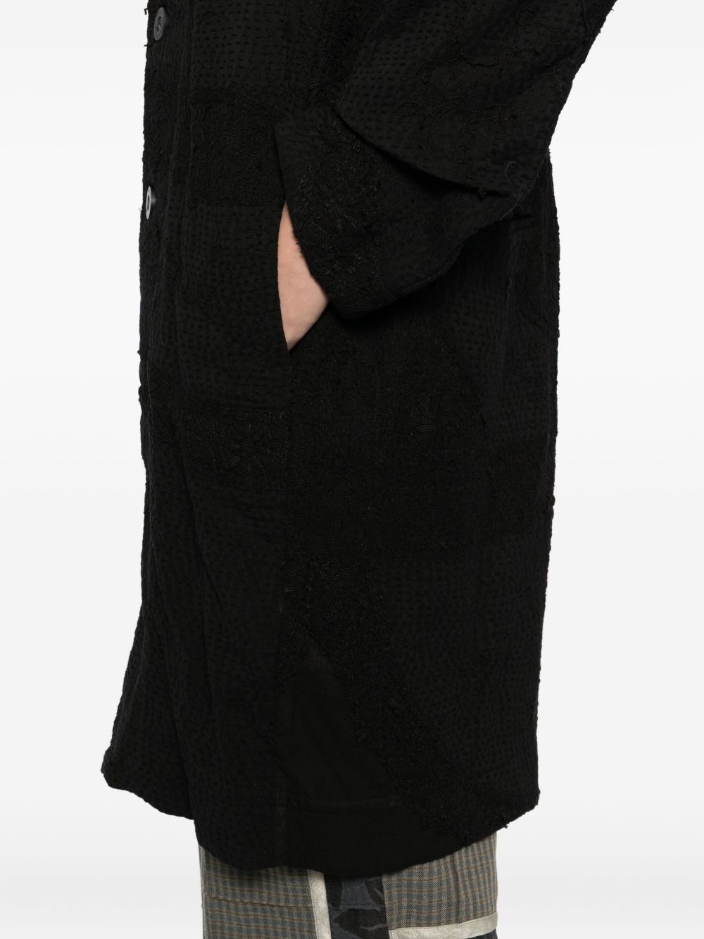 backed lace pacho coat - 5