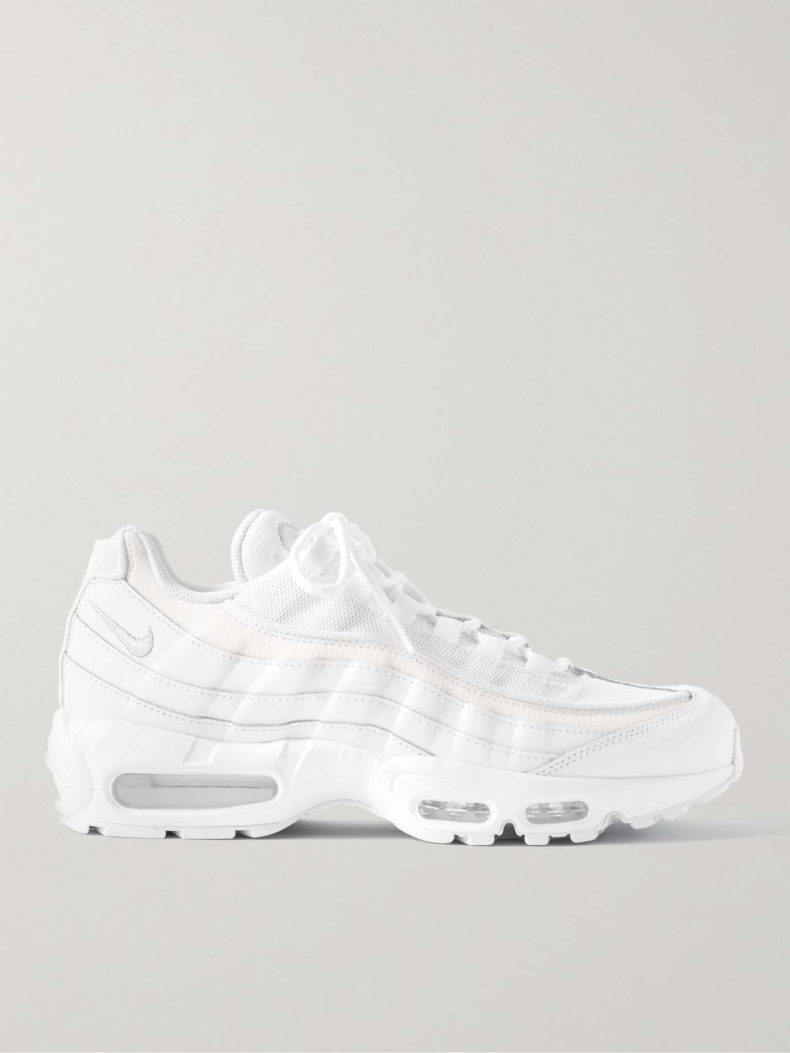 Air Max 95 Essential Leather- and Suede-Trimmed Mesh Sneakers - 1