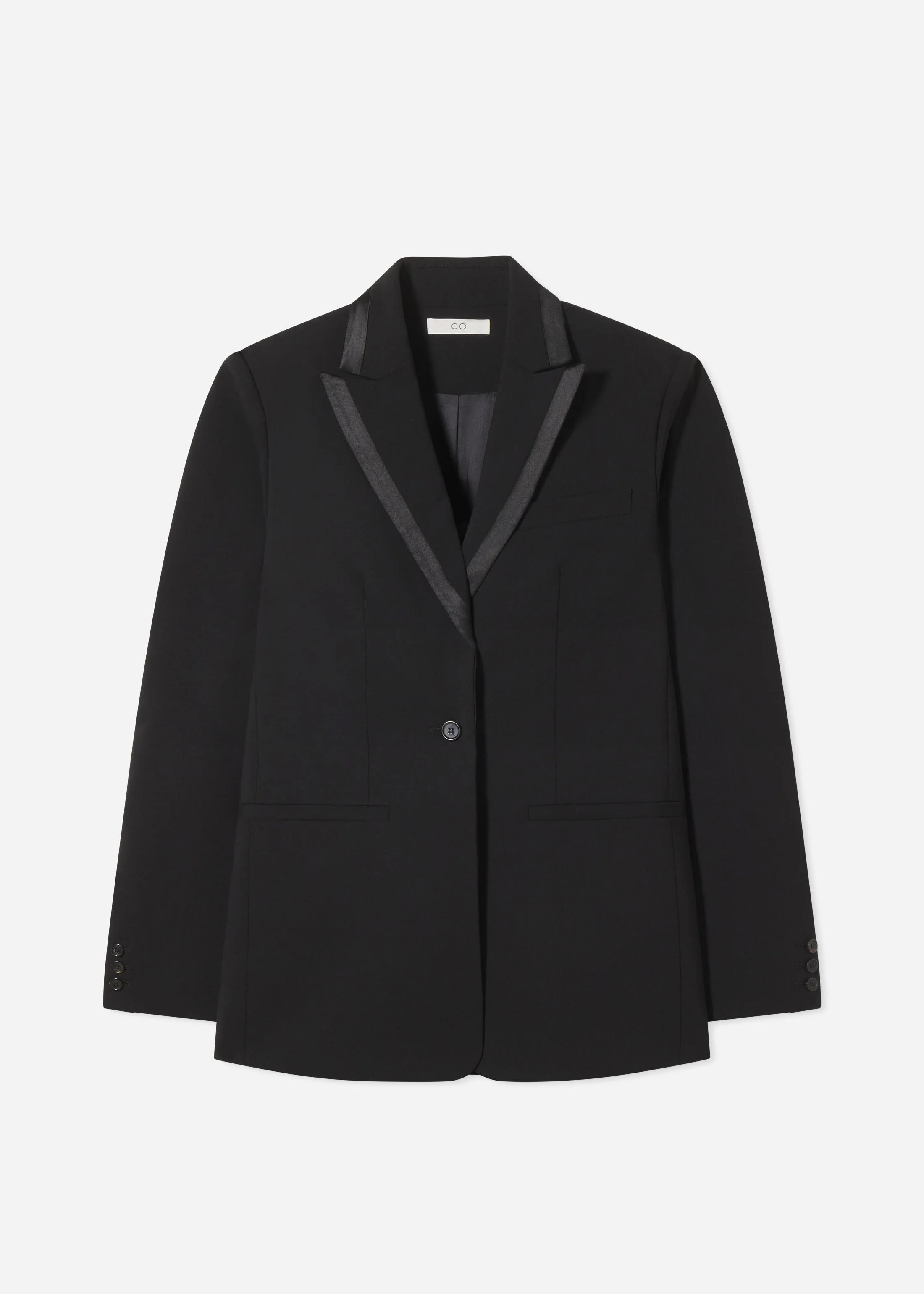 Tuxedo Jacket in Wool and Silk - 1