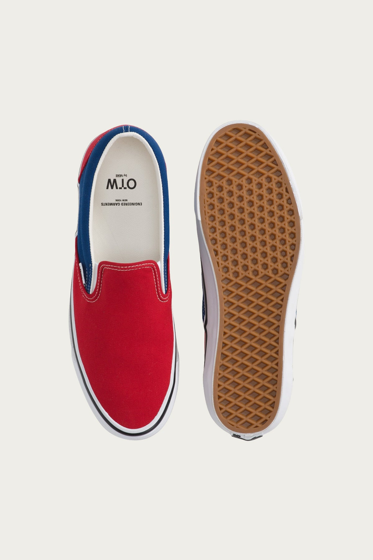 Engineered Garments x Vans OTW Slip-On 98 - Red/Navy - 4
