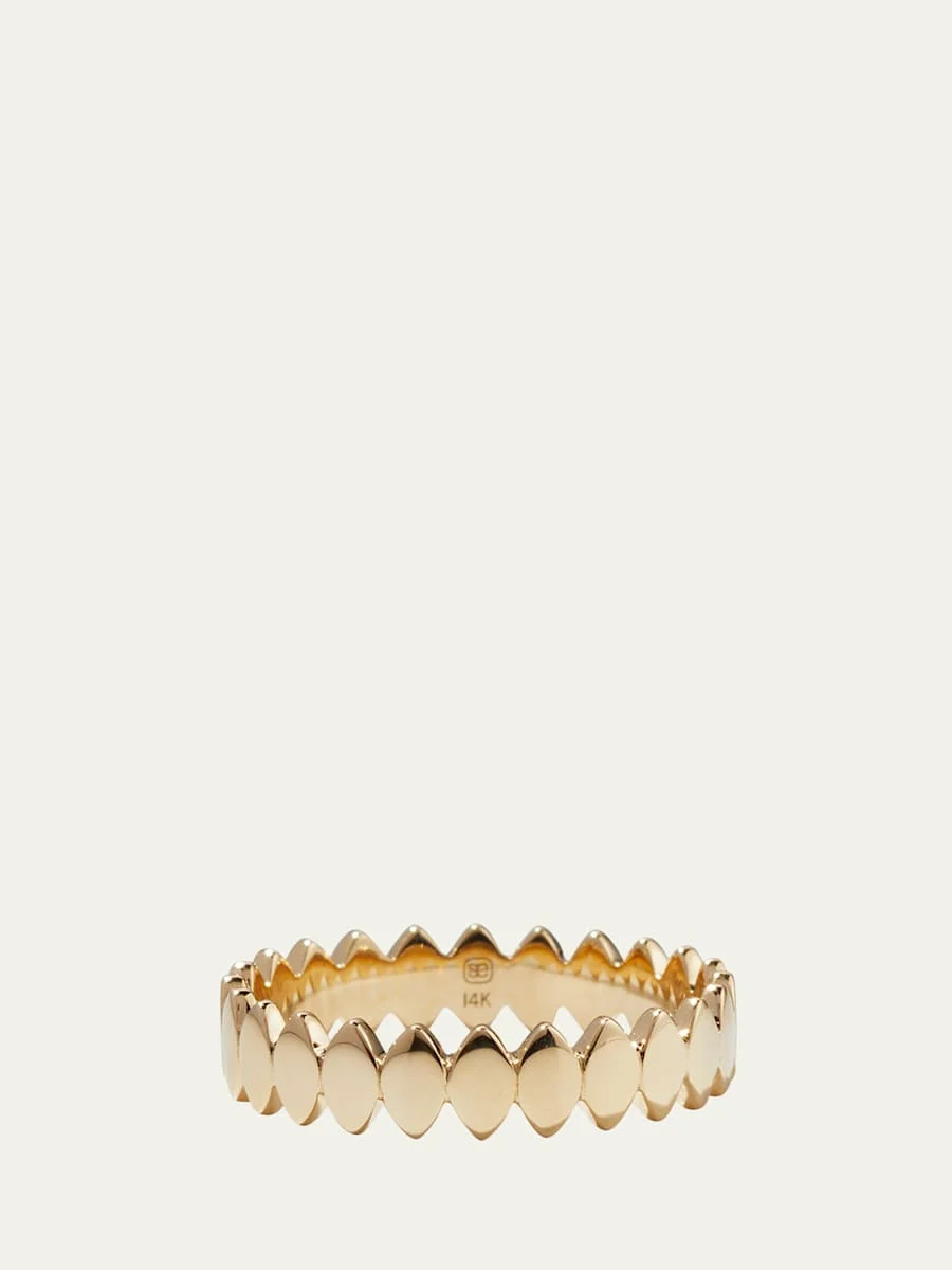 Yellow Gold Pure Marquise Eternity Ring - 1