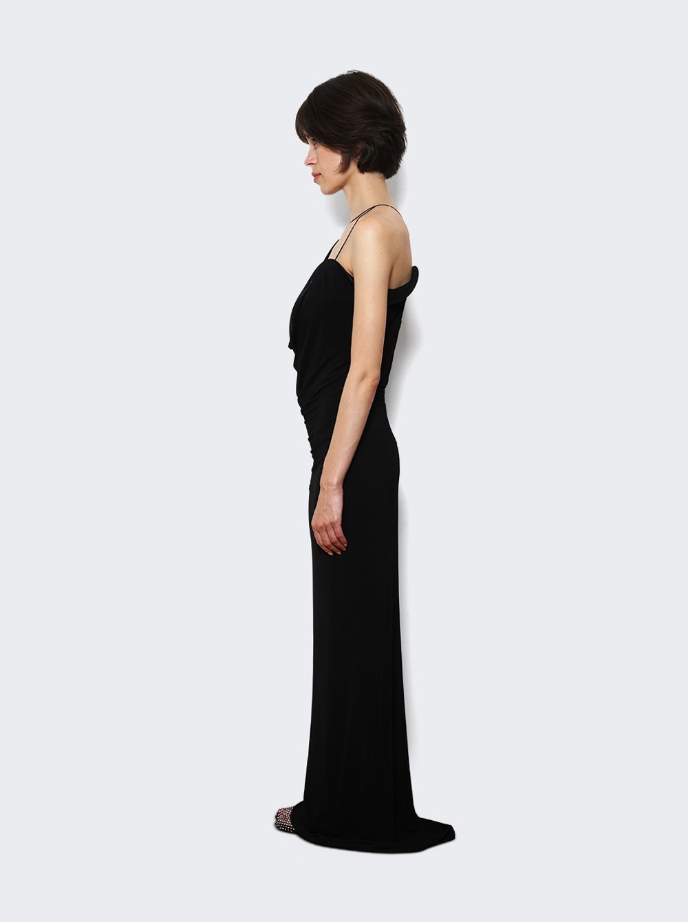 Wave Coil Dress Black - 4