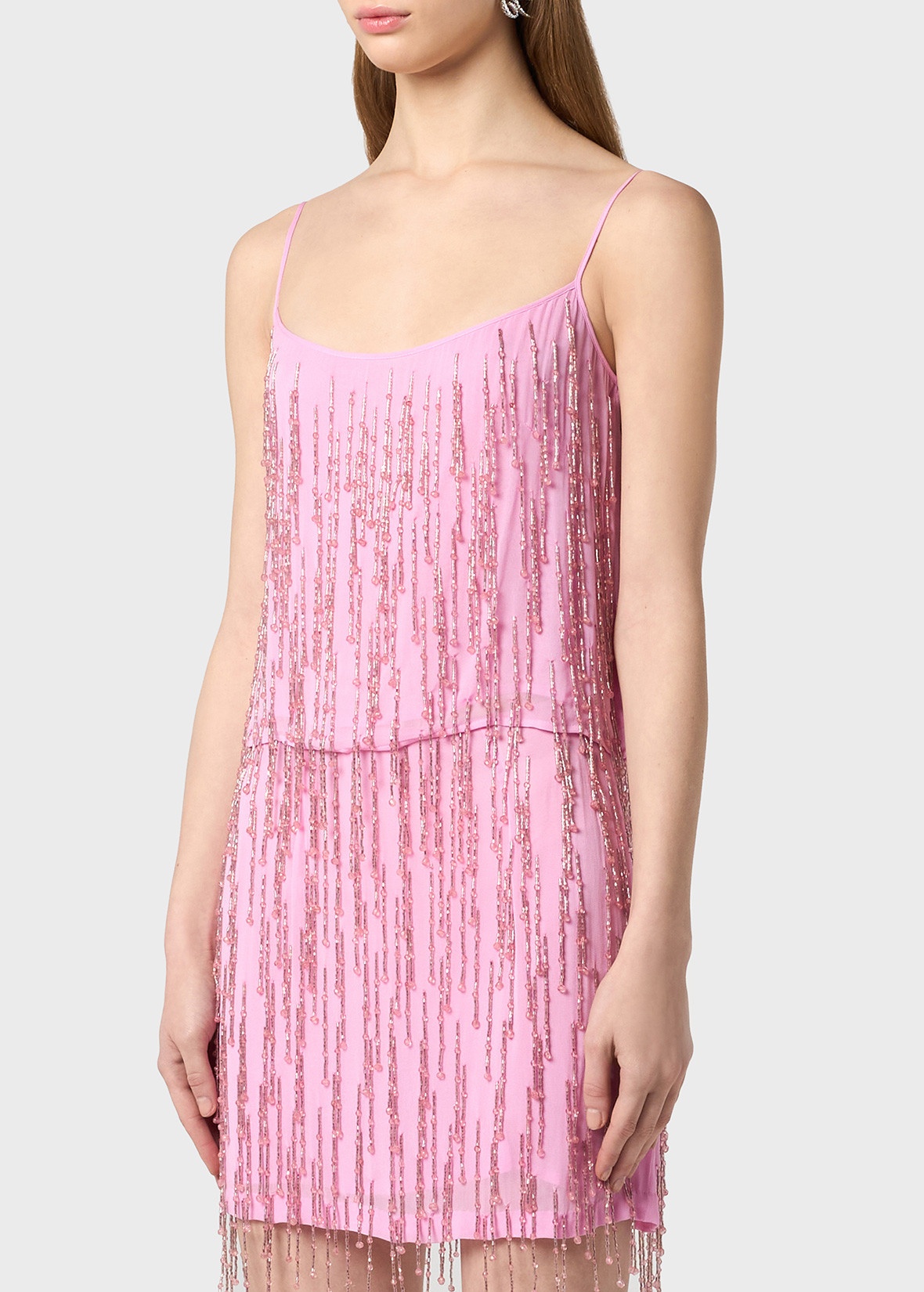 GEORGETTE TOP WITH BEADED EMBROIDERY - 5
