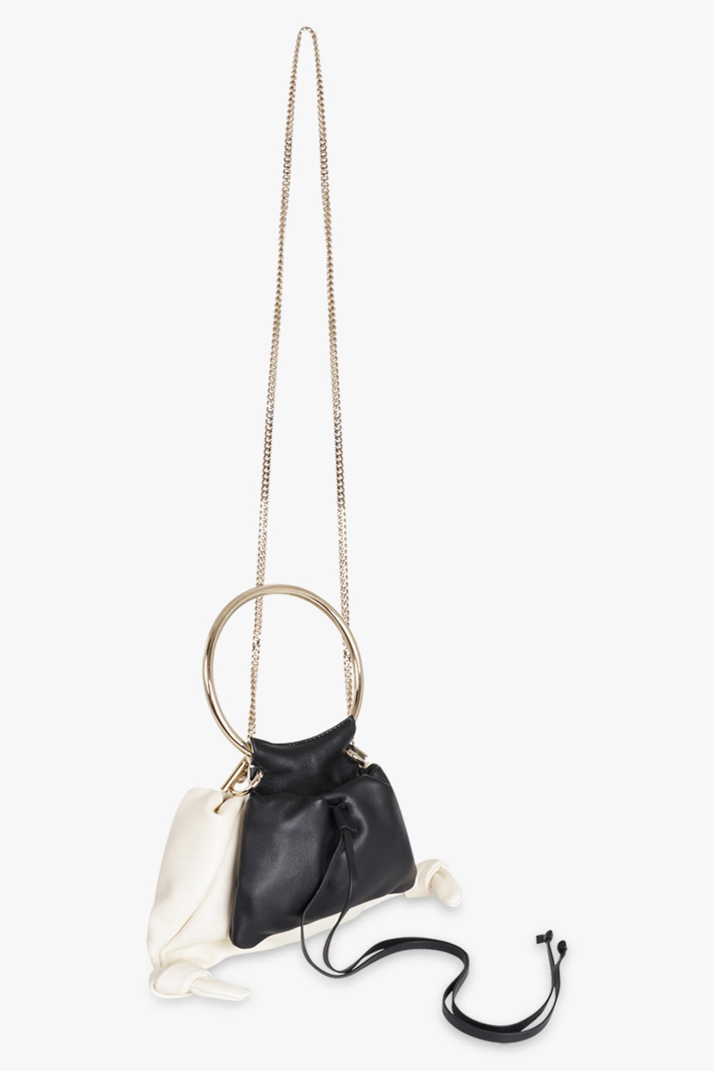 ARLENE BICOLOUR SUEDE BAG | WHITE/BLACK - 2