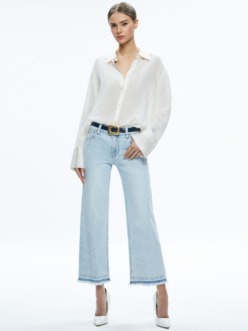 Alice + Olivia LETTY BUCKLE BELT outlook