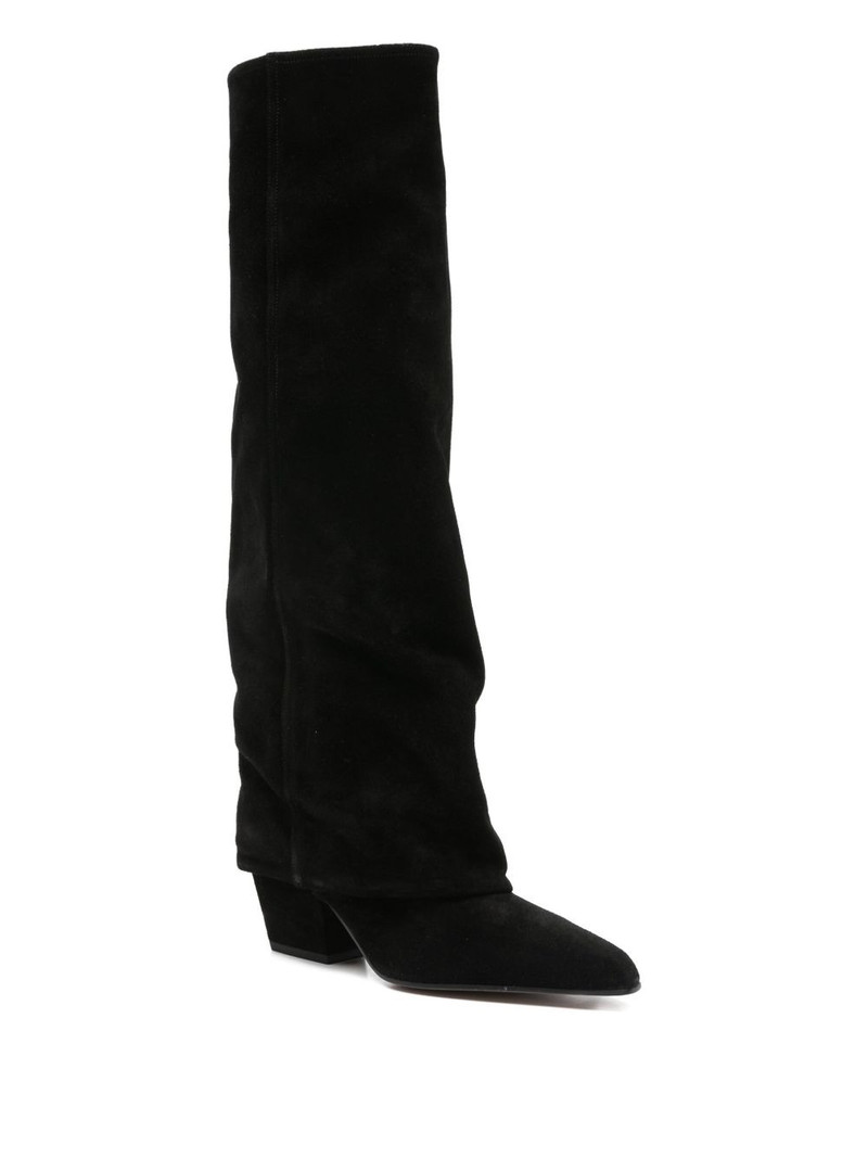 PARIS TEXAS pointed suede boots outlook