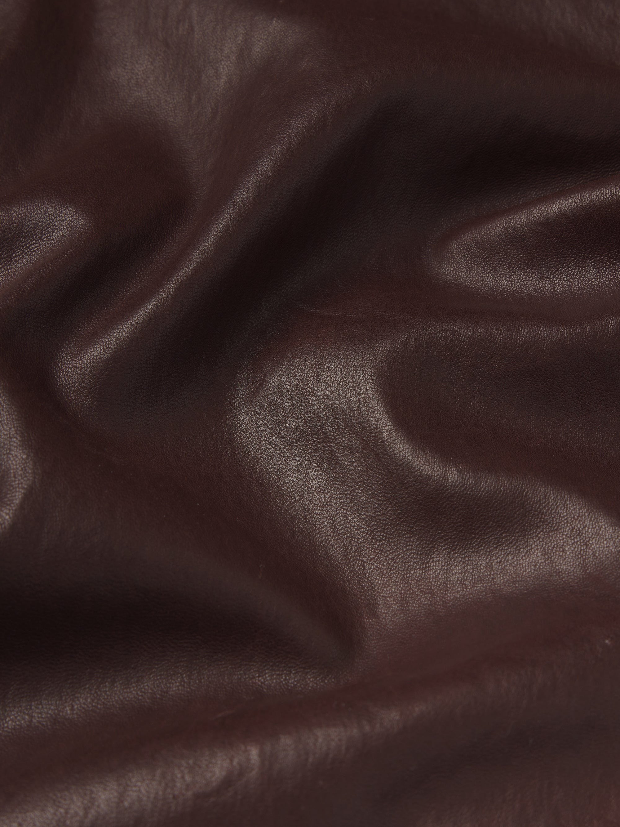 The Slim Stacked Leather Pant in Espresso - 2