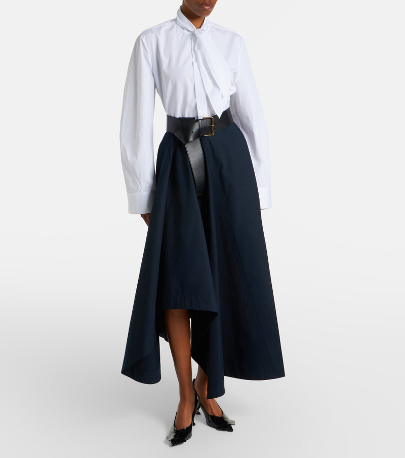 Givenchy Asymmetric cotton poplin maxi skirt outlook