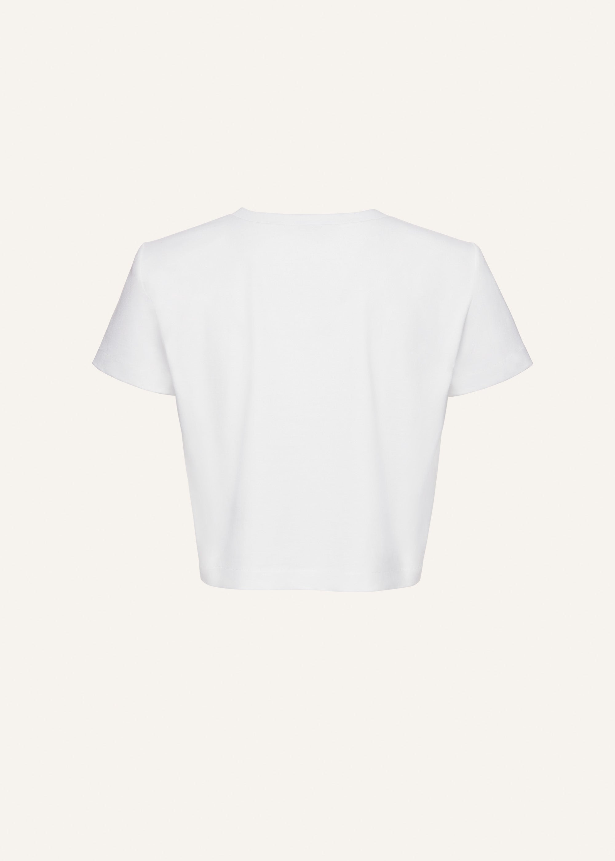 Crochet bra t-shirt in white - 2