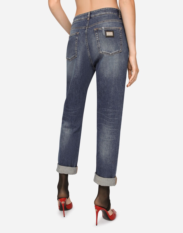 Boyfriend jeans with rips - 4