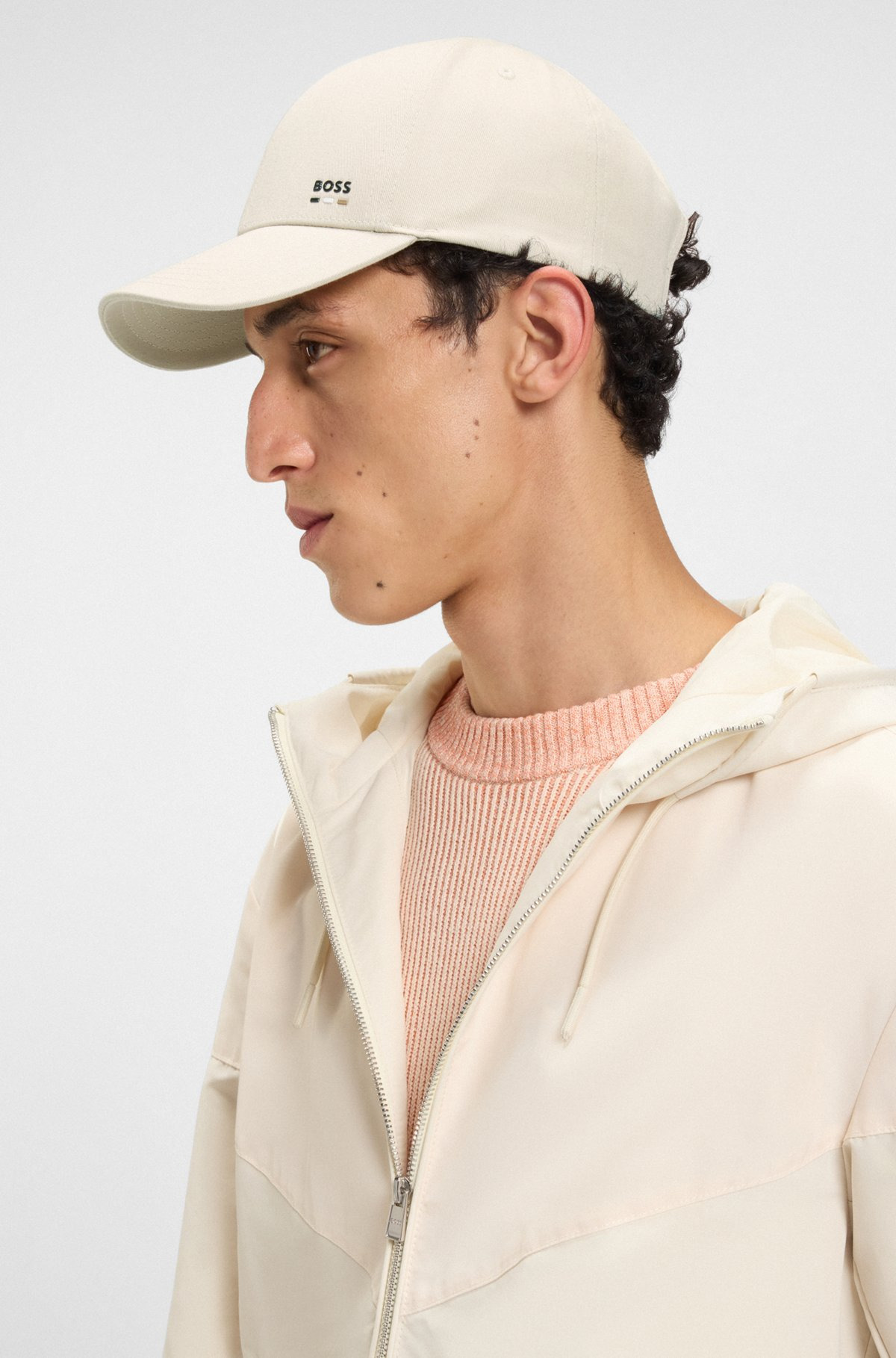 COTTON-TWILL CAP WITH LOGO TRIM - 4