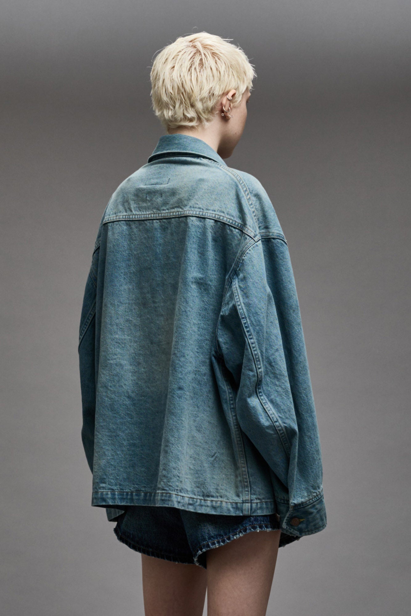 OVERSIZED TRUCKER PARKA - WARREN BLUE - 6