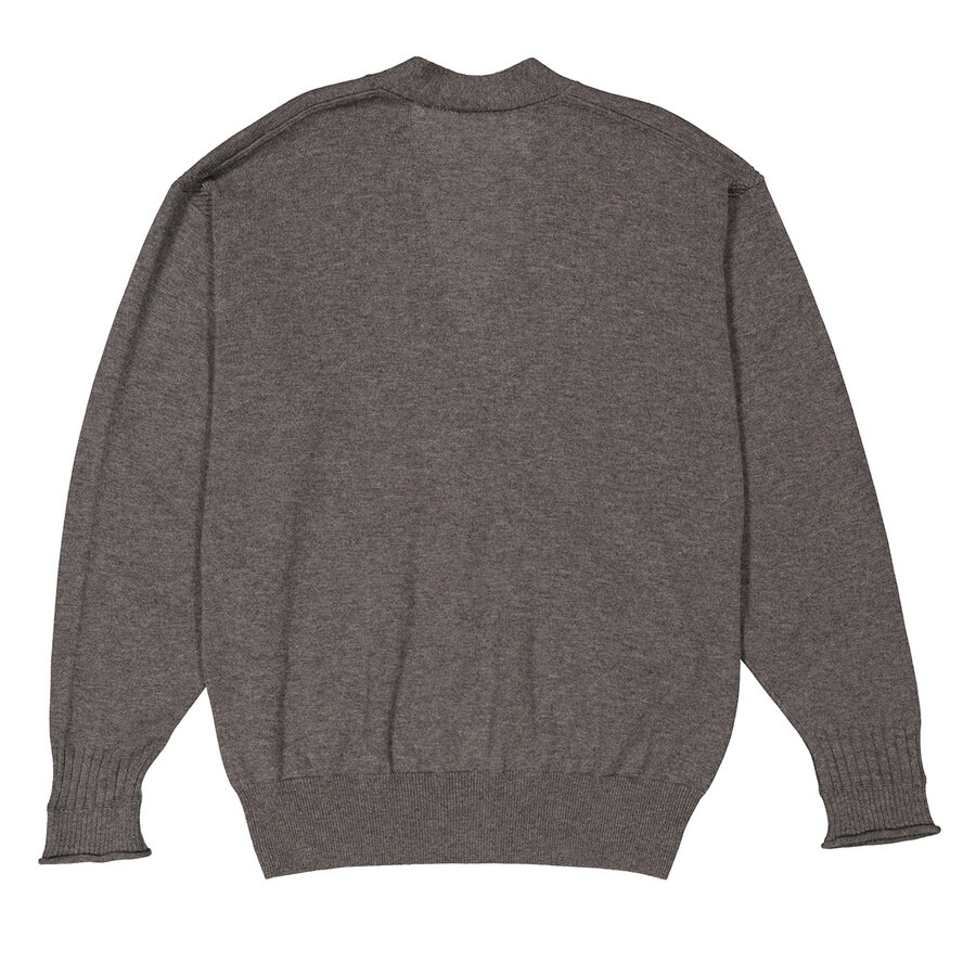 Stella McCartney Grey Iconic Logo Wool Cardigan - 2